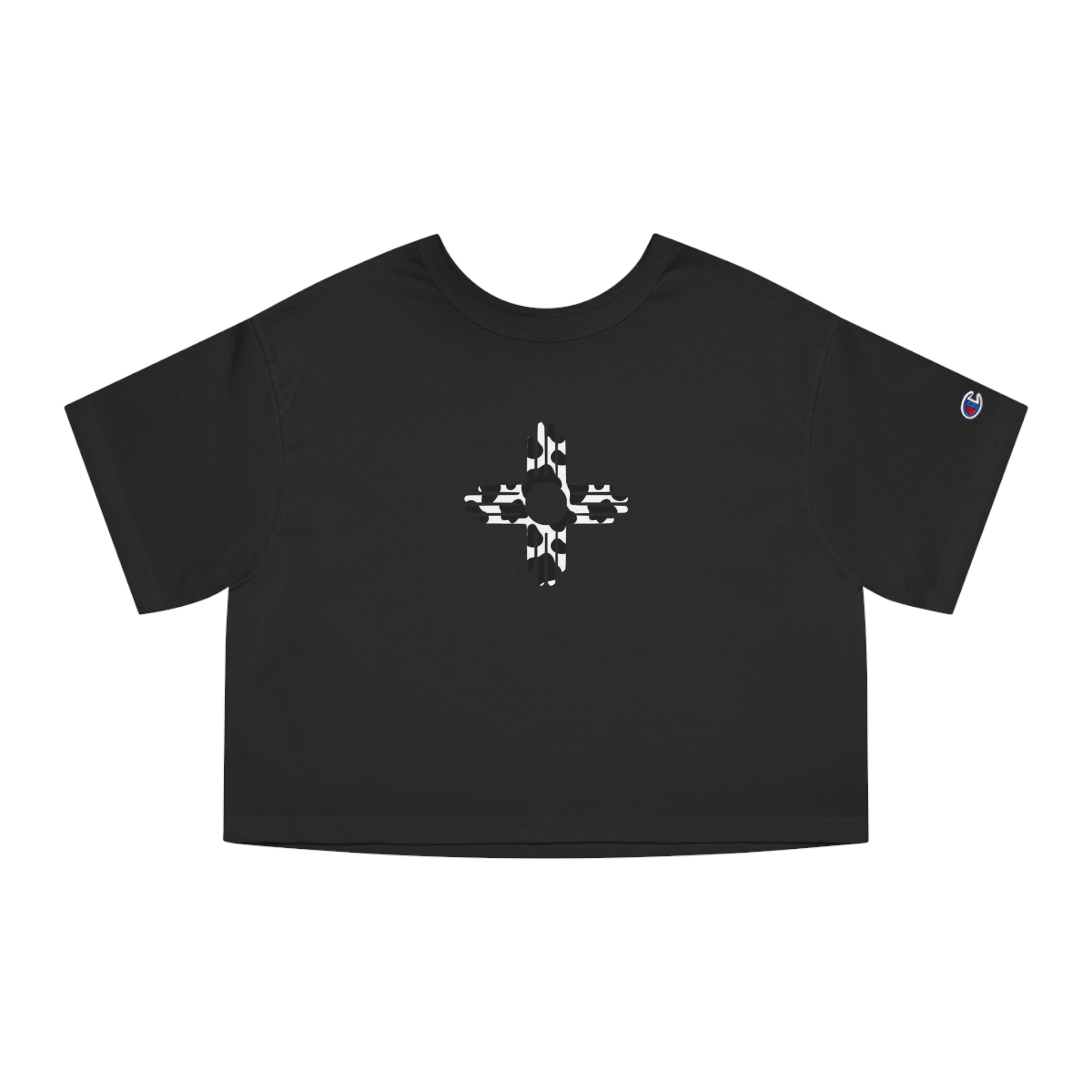 Zia Cow Print - Women's Cropped Champion T-Shirt