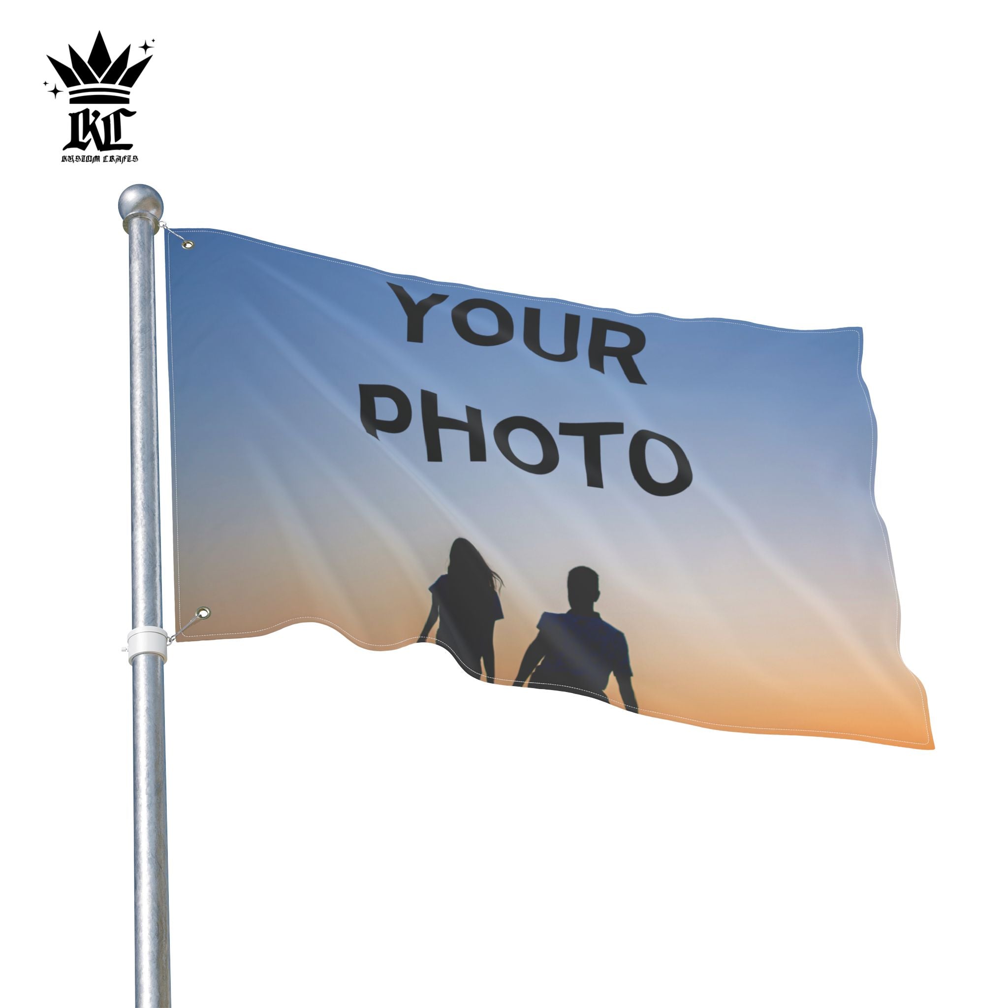 Custom Double-Sided Photo Flag – Personalized