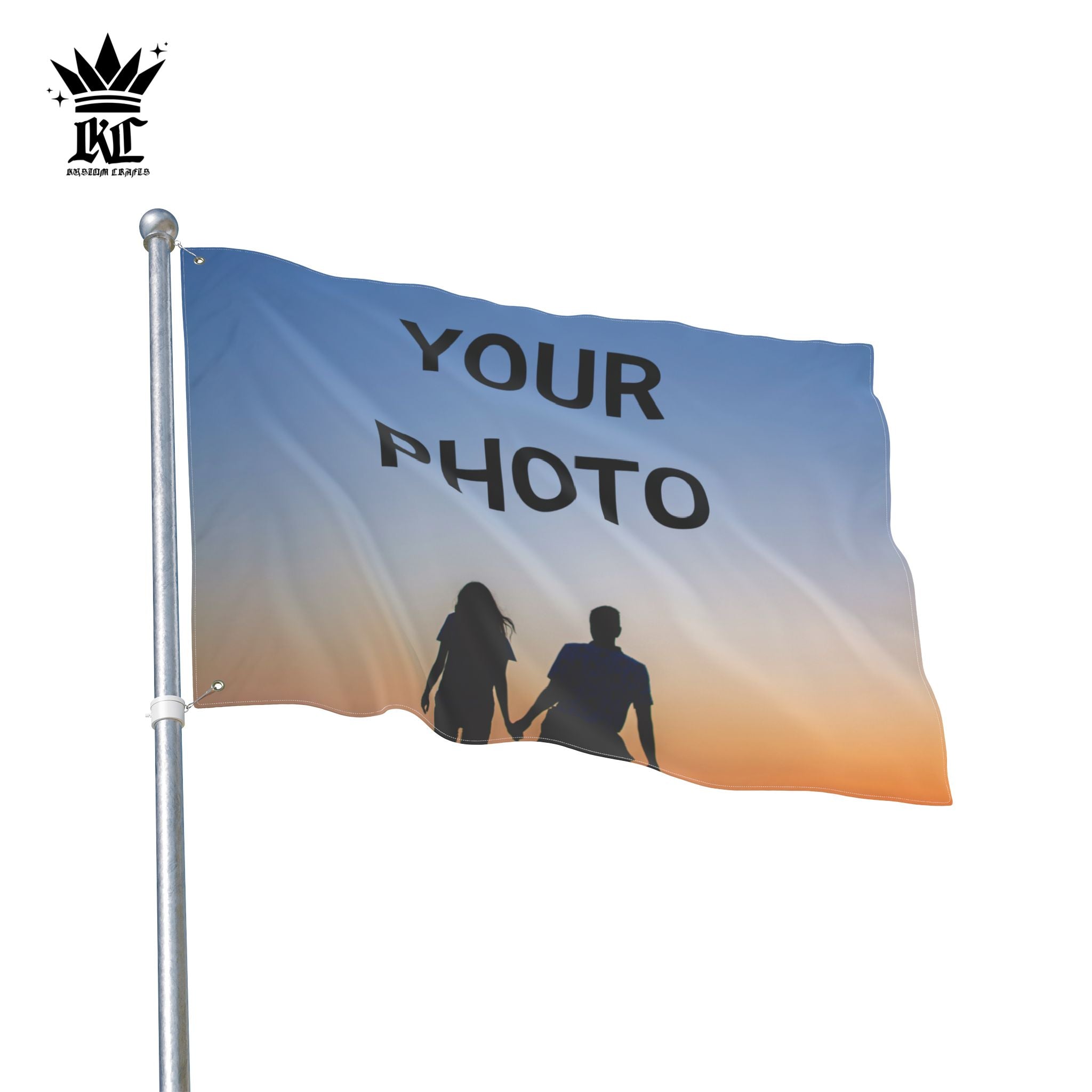 Custom Double-Sided Photo Flag – Personalized