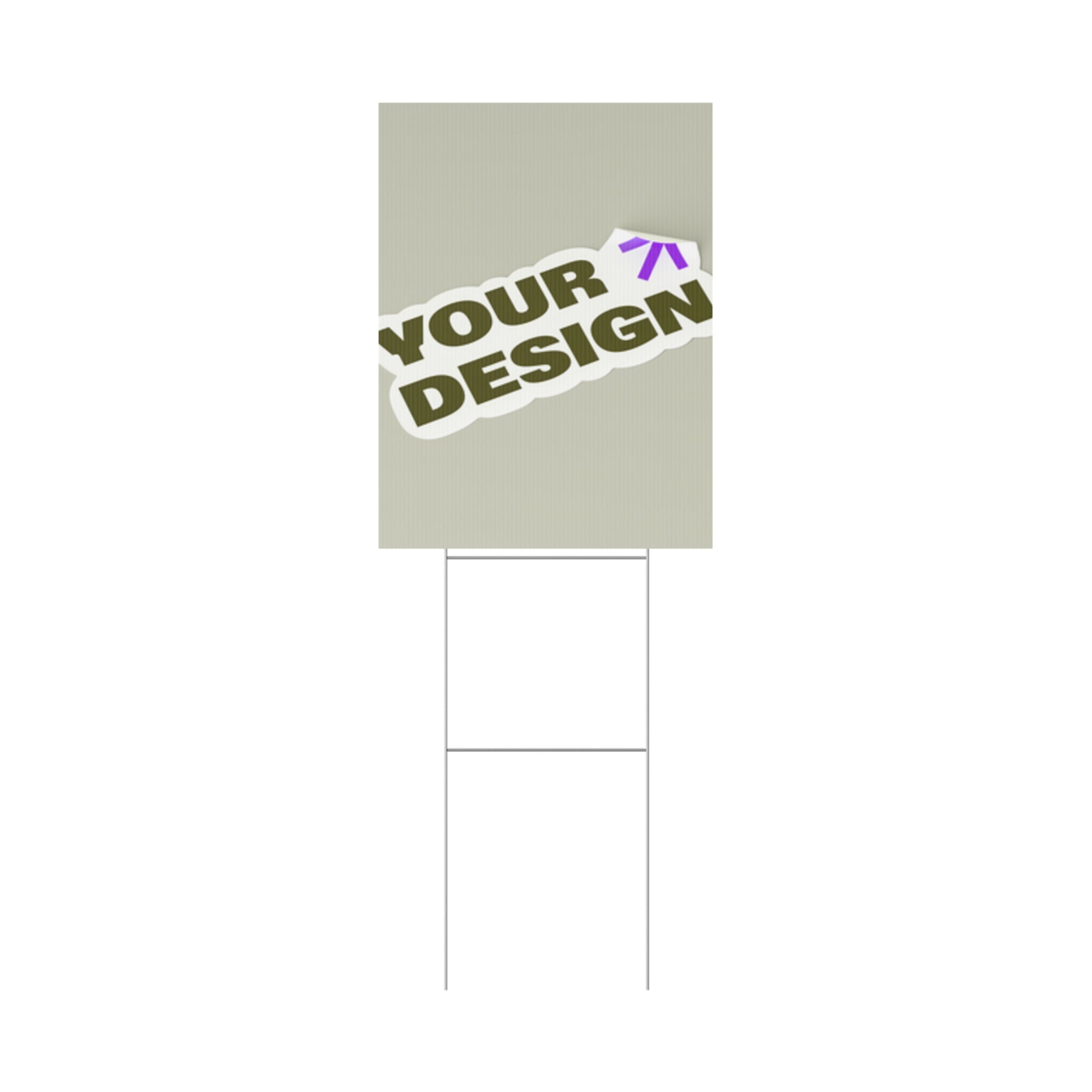 Custom Plastic Yard Sign – Personalized Outdoor Signage for Events, Real Estate, and Promotions