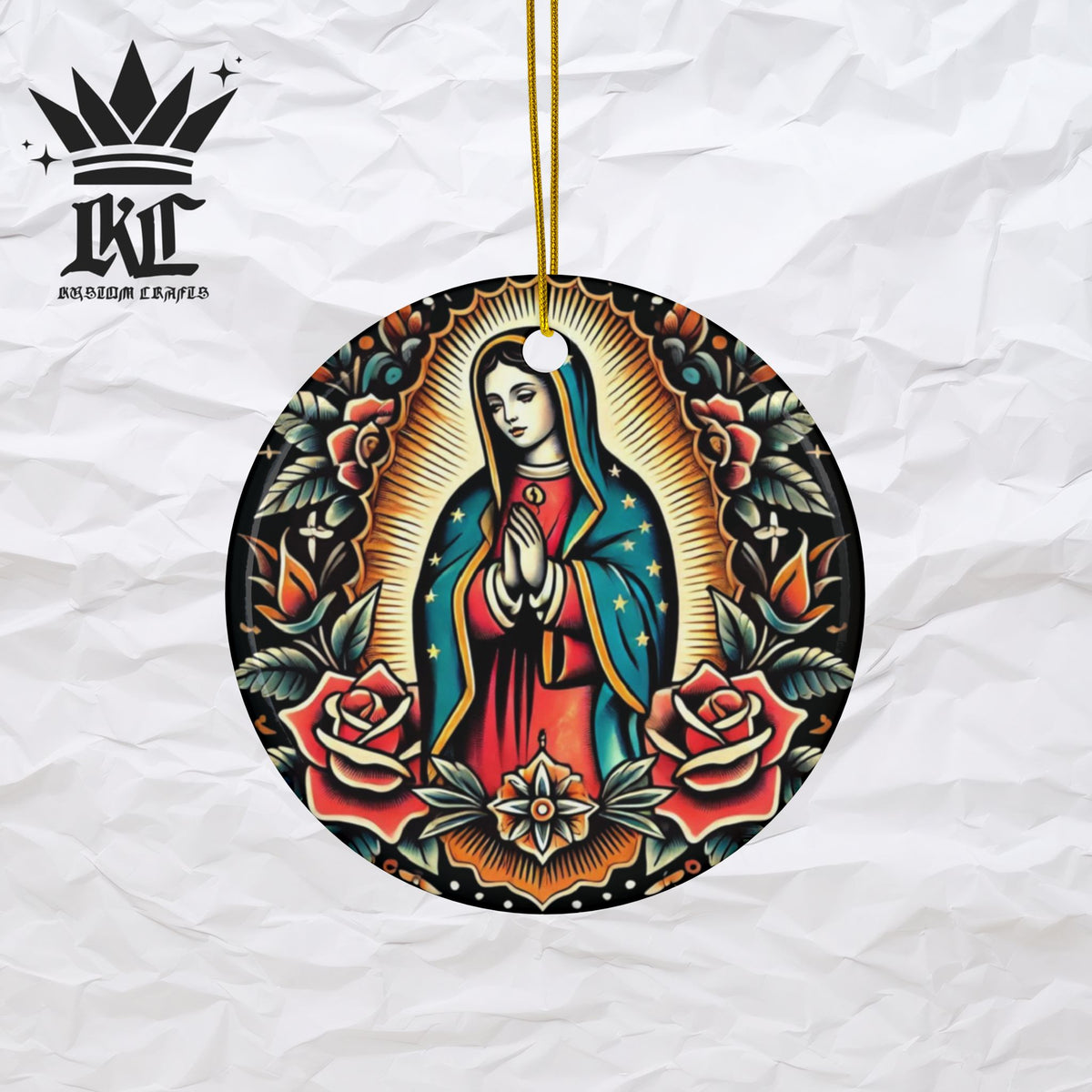 Ceramic Ornament - Virgin De Guadalupe
