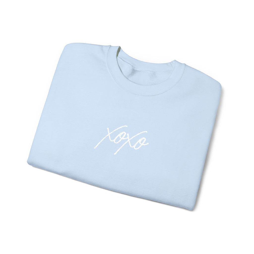 XOXO Embroidery Script Sweatshirt