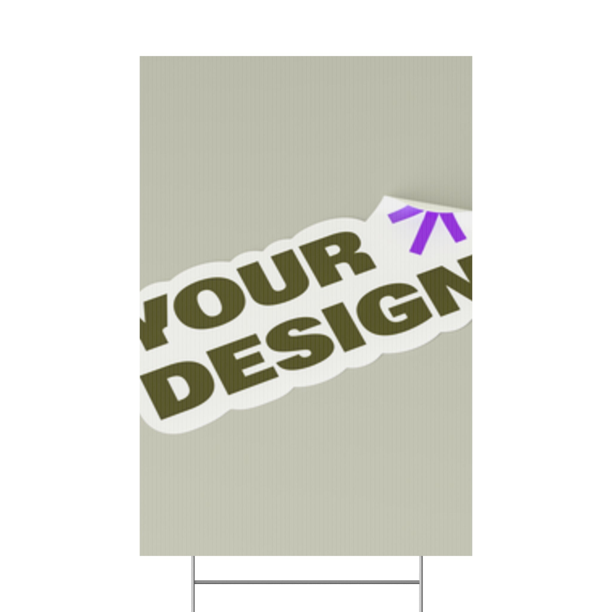 Custom Plastic Yard Sign – Personalized Outdoor Signage for Events, Real Estate, and Promotions