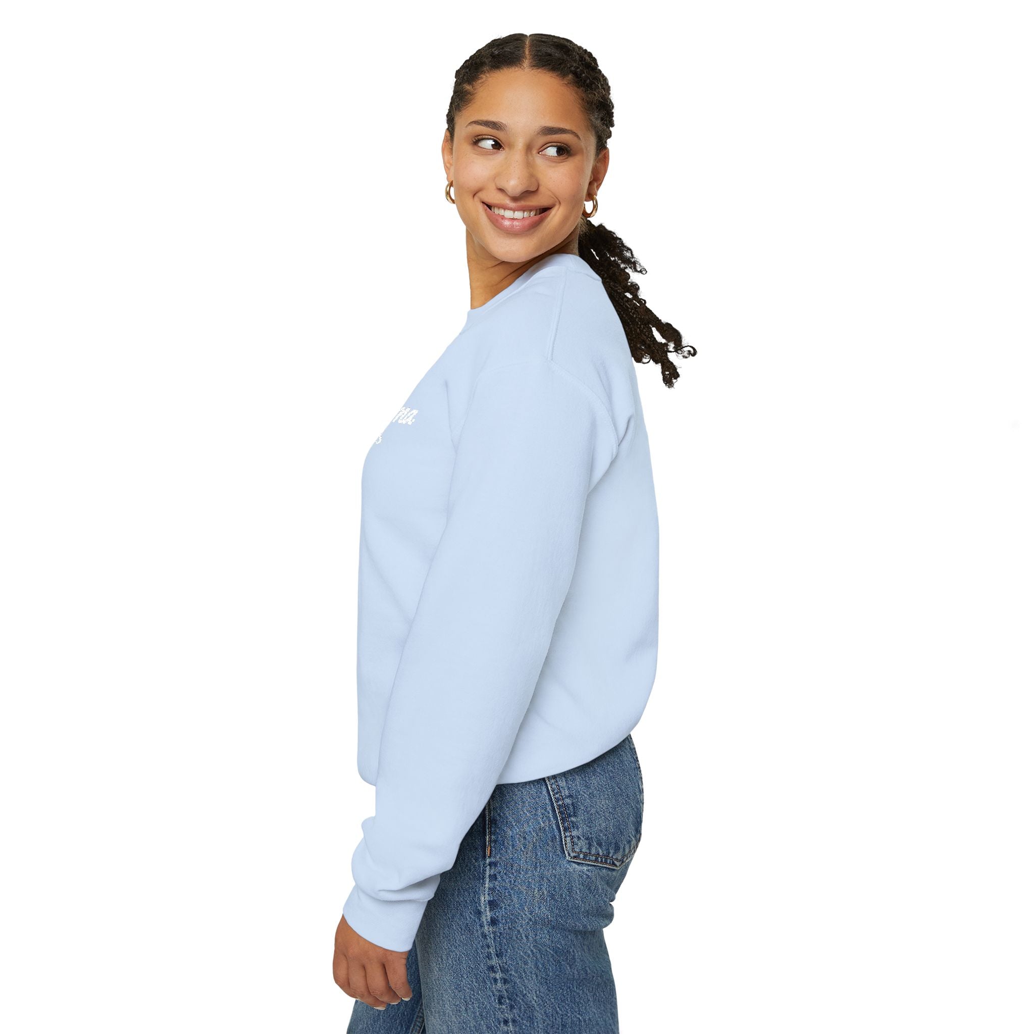 Hot Mama - Personalized Embroidery Crewneck Sweatshirt