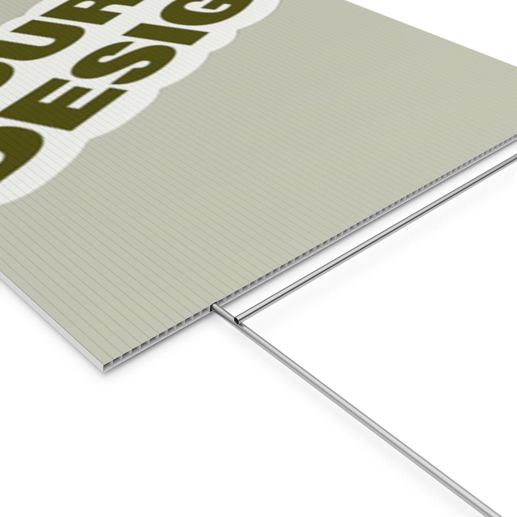 Custom Plastic Yard Sign – Personalized Outdoor Signage for Events, Real Estate, and Promotions