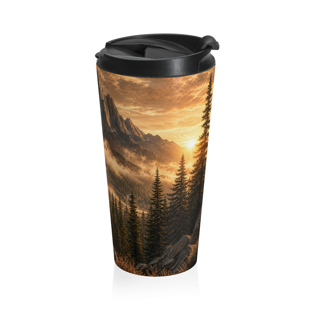 Stainless Steel Travel Mug - Elk Design