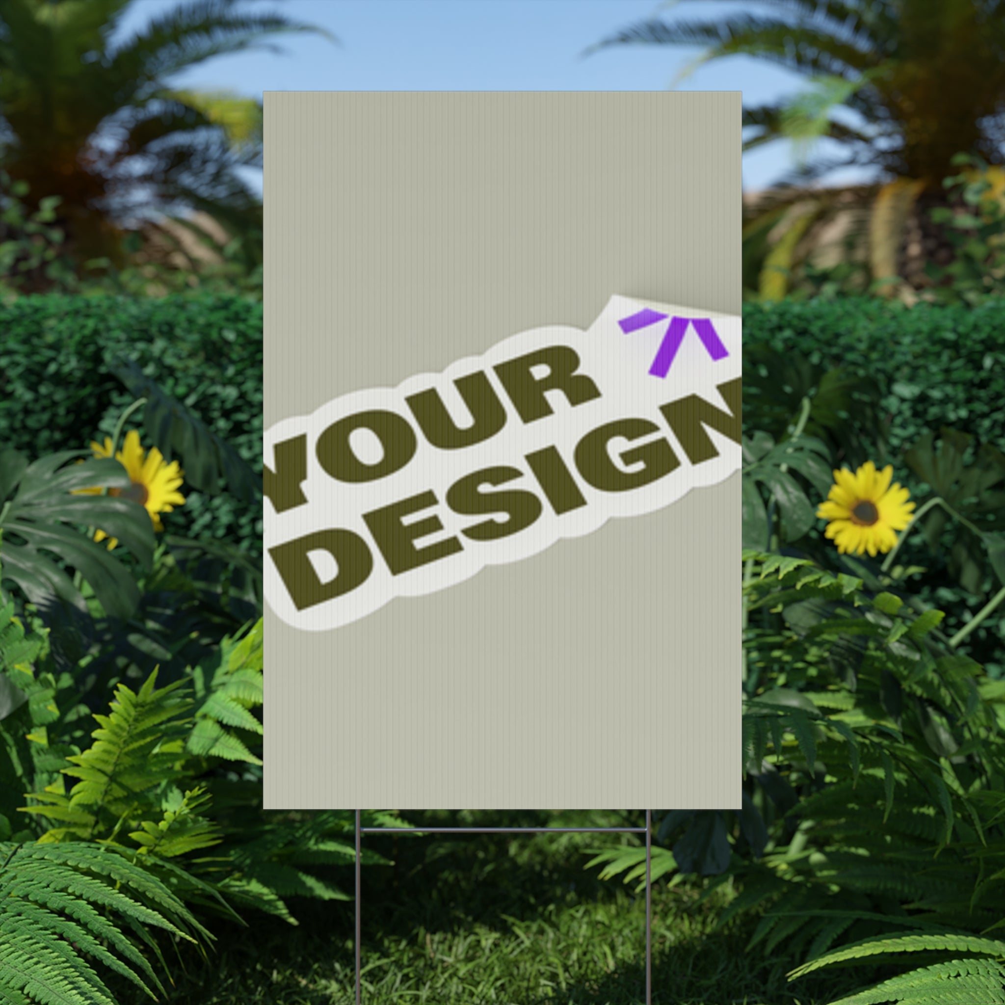 Custom Plastic Yard Sign – Personalized Outdoor Signage for Events, Real Estate, and Promotions