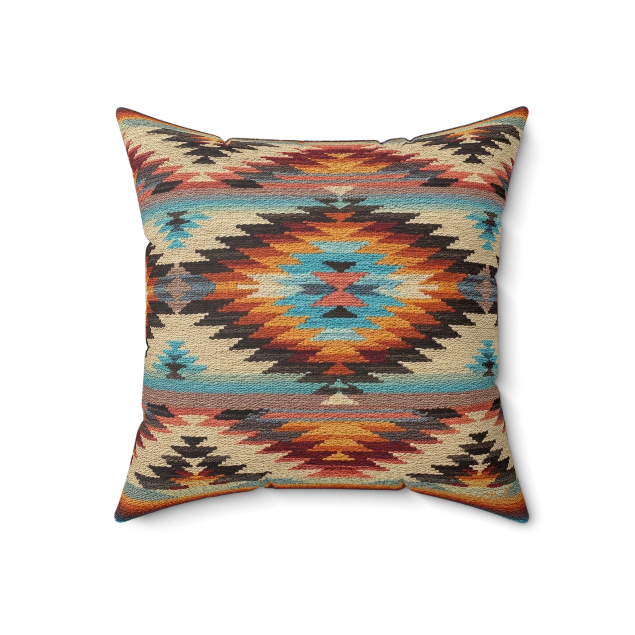 Southwestern - Faux Suede Square Pillow