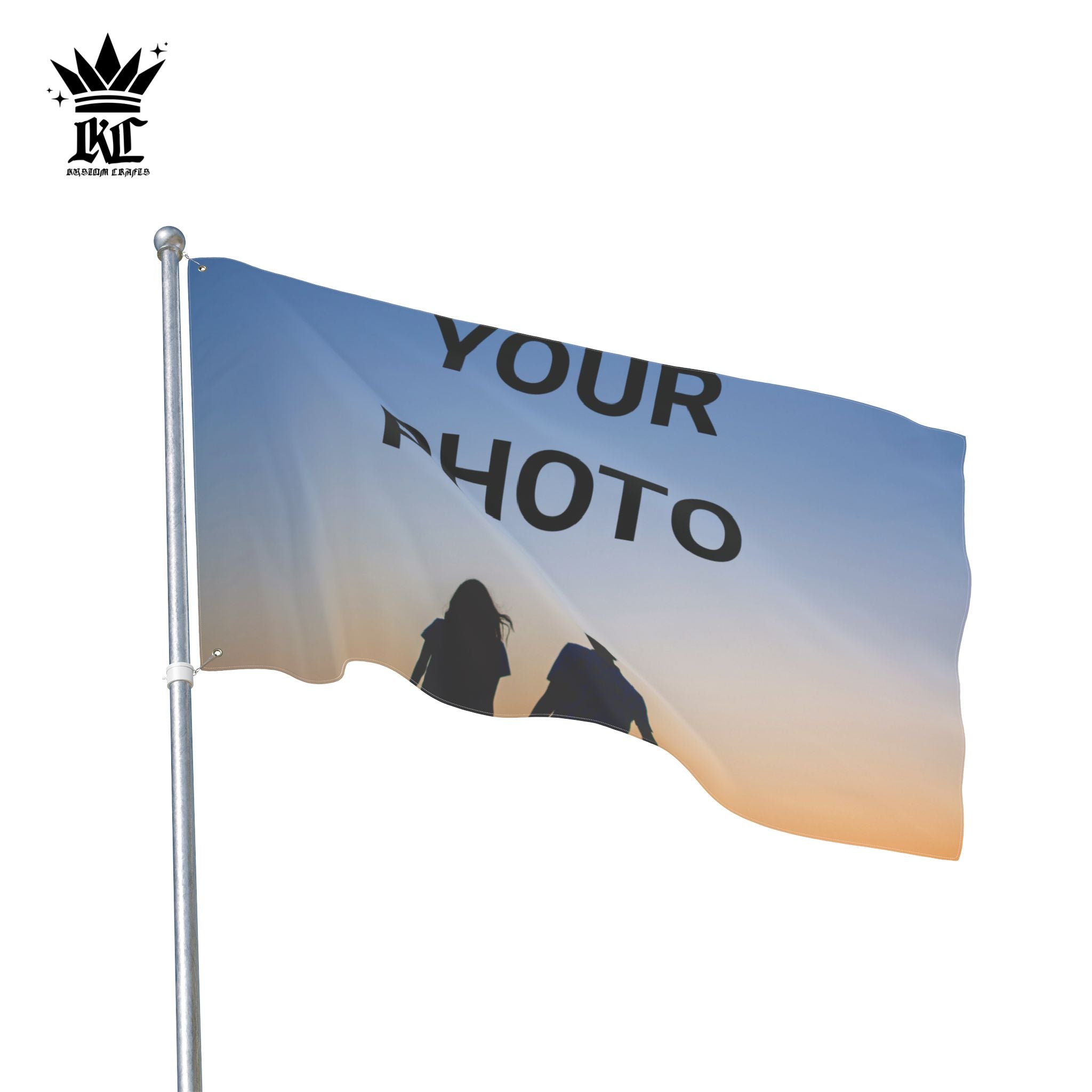 Custom Double-Sided Photo Flag – Personalized