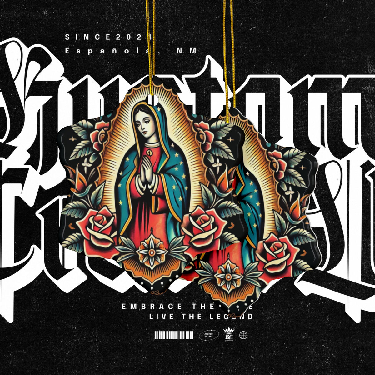 Ceramic Ornament - Virgin De Guadalupe