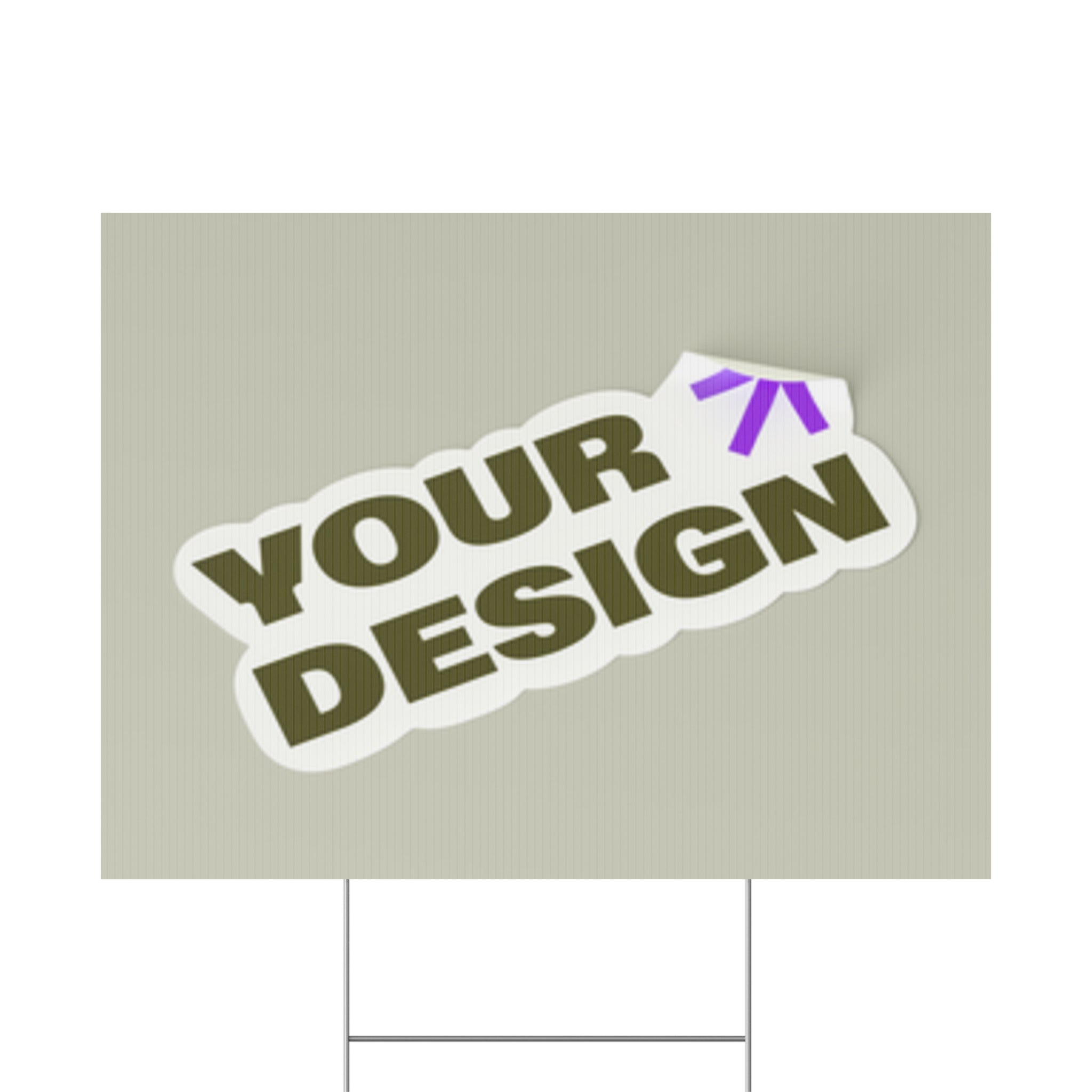 Custom Plastic Yard Sign – Personalized Outdoor Signage for Events, Real Estate, and Promotions