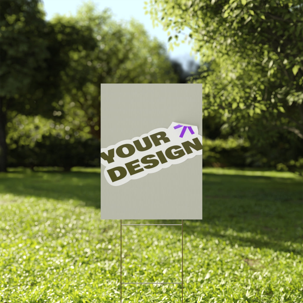 Custom Plastic Yard Sign – Personalized Outdoor Signage for Events, Real Estate, and Promotions