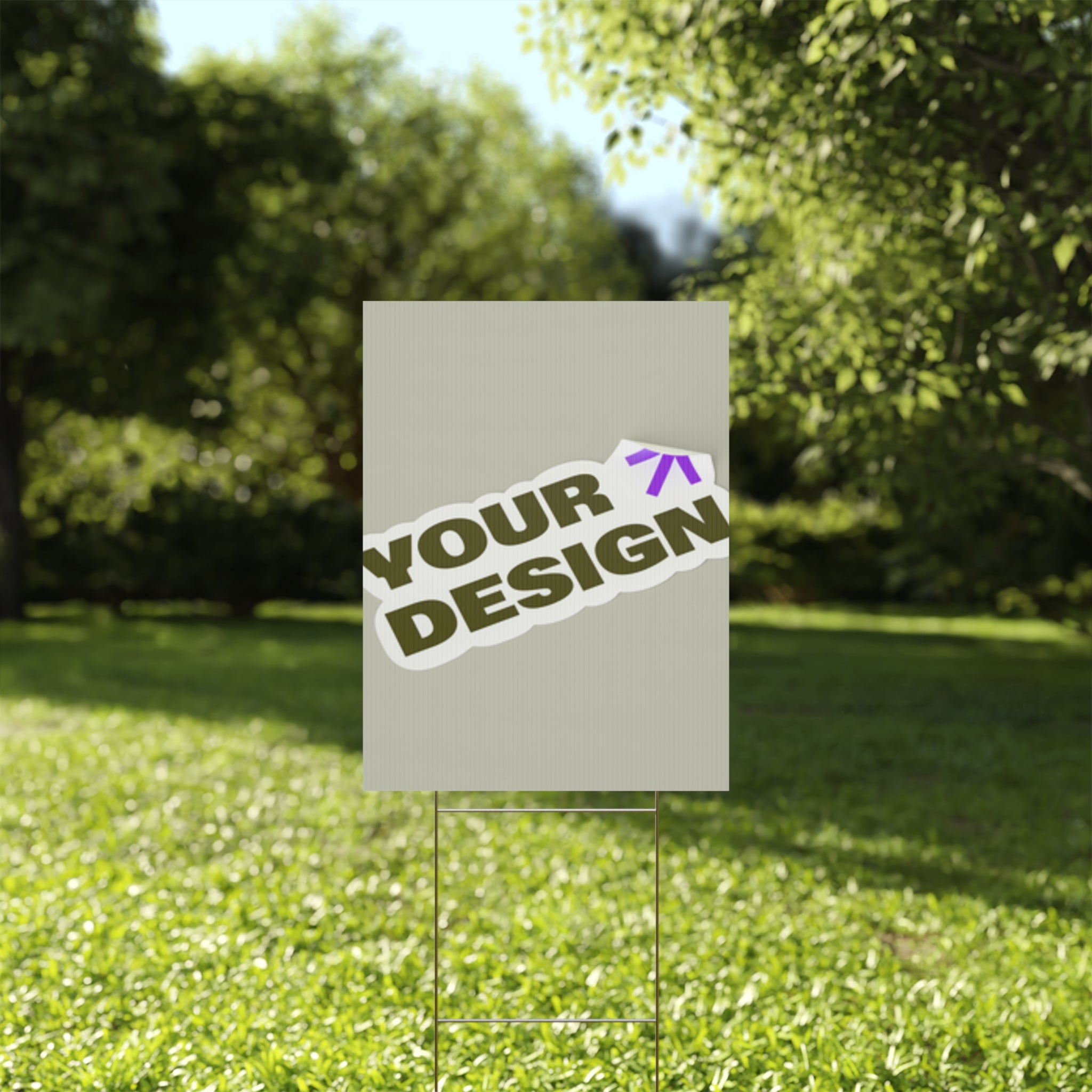 Custom Plastic Yard Sign – Personalized Outdoor Signage for Events, Real Estate, and Promotions