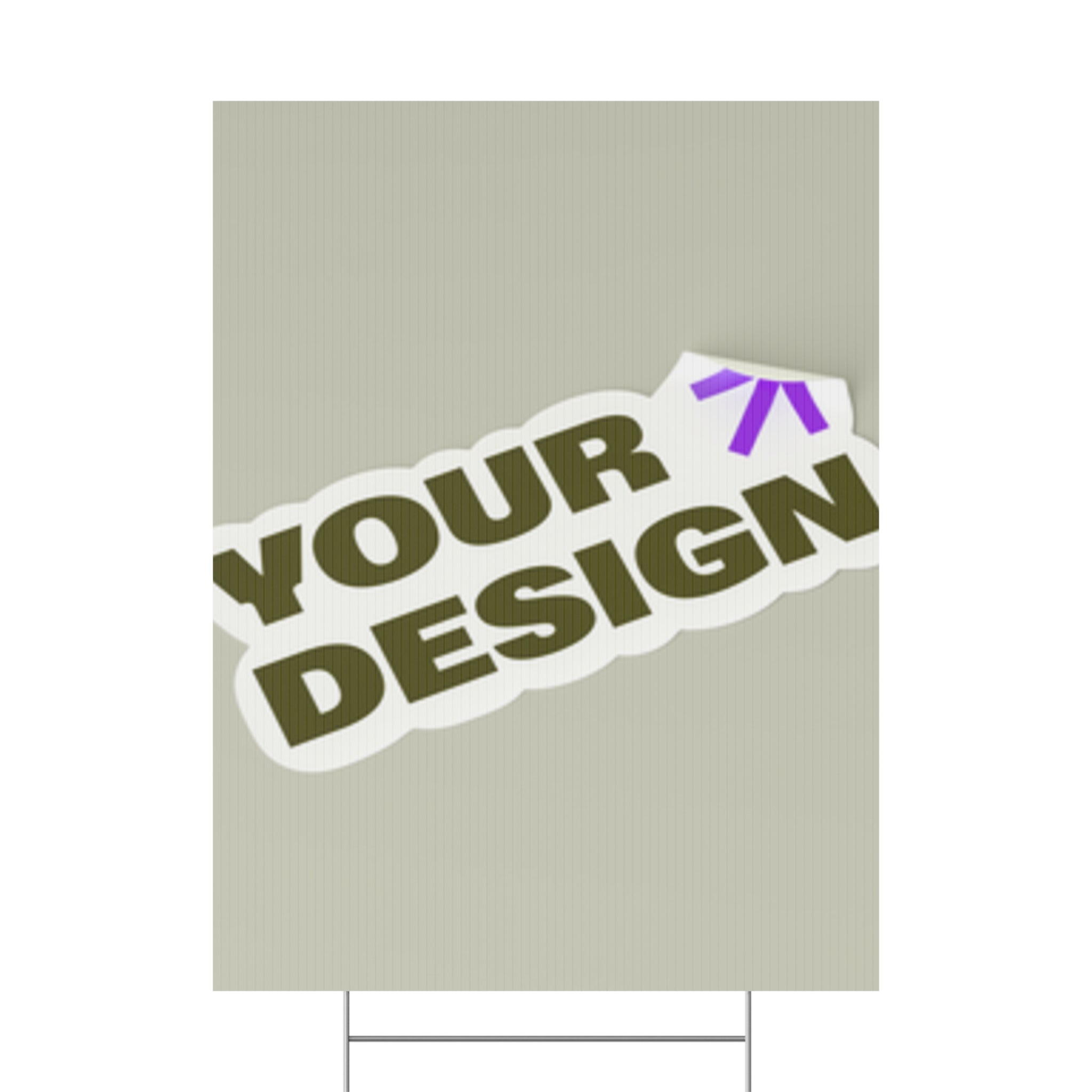 Custom Plastic Yard Sign – Personalized Outdoor Signage for Events, Real Estate, and Promotions