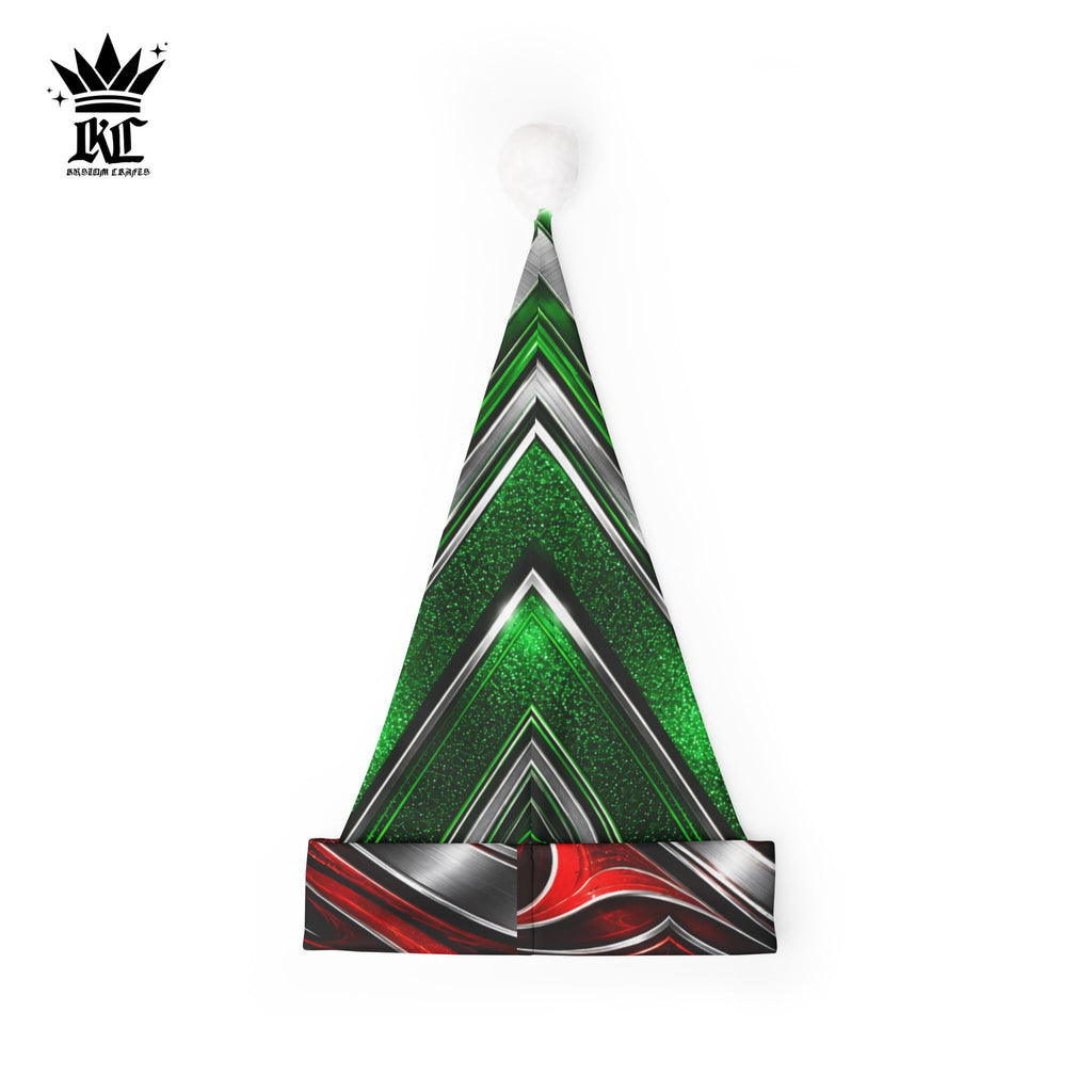 Candy Paint Santa/Elf Hat, Holiday Pom Pom Hat | Christmas Seasonal Headwear