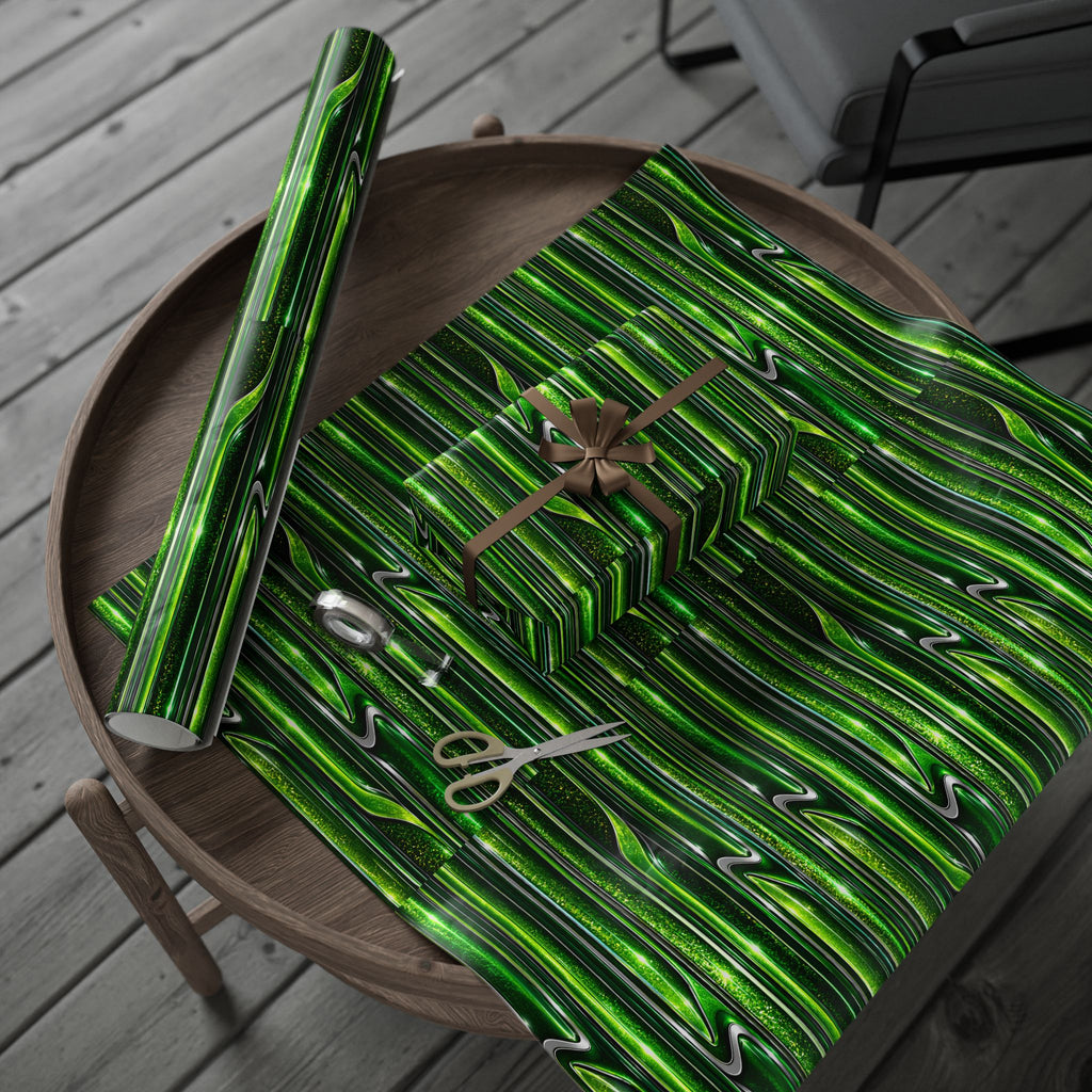 Candy Apple Green Wrapping Paper