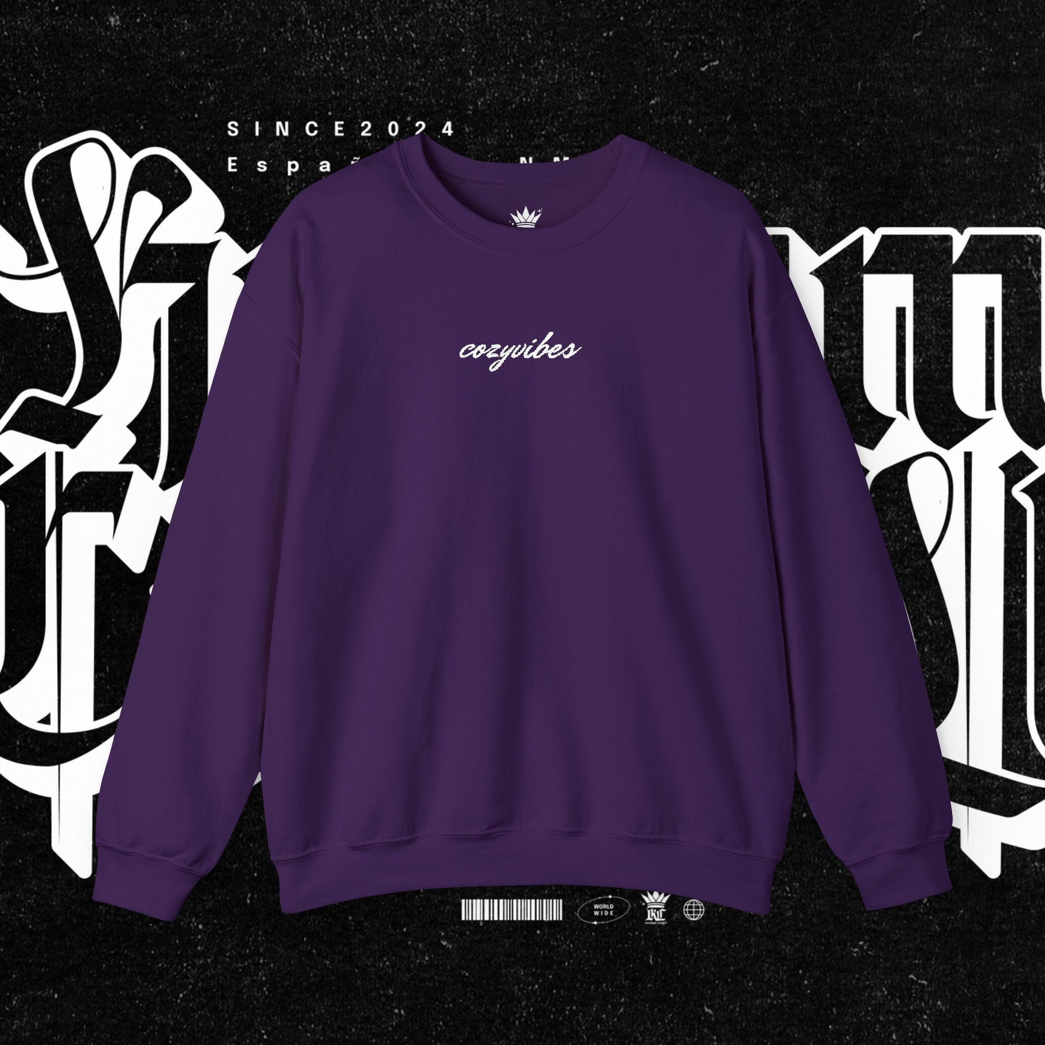 Cozy Vibes Embroidery Sweatshirt