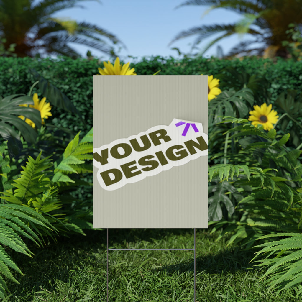 Custom Plastic Yard Sign – Personalized Outdoor Signage for Events, Real Estate, and Promotions