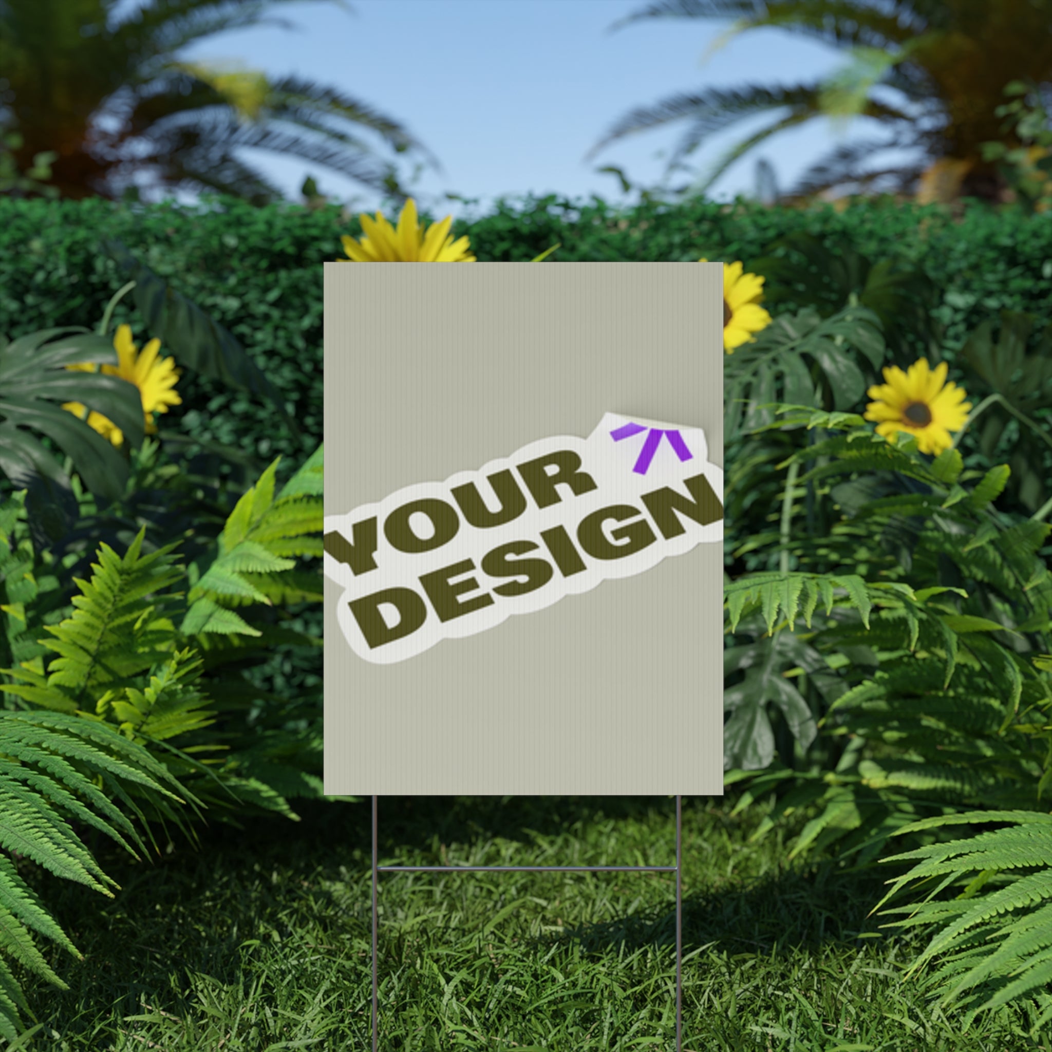 Custom Plastic Yard Sign – Personalized Outdoor Signage for Events, Real Estate, and Promotions