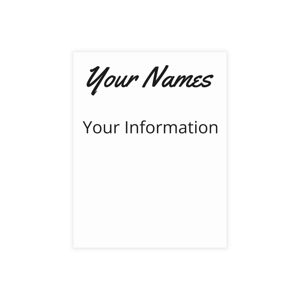 Personalized Post Cards & Invitations Set - Double-Side Decoration