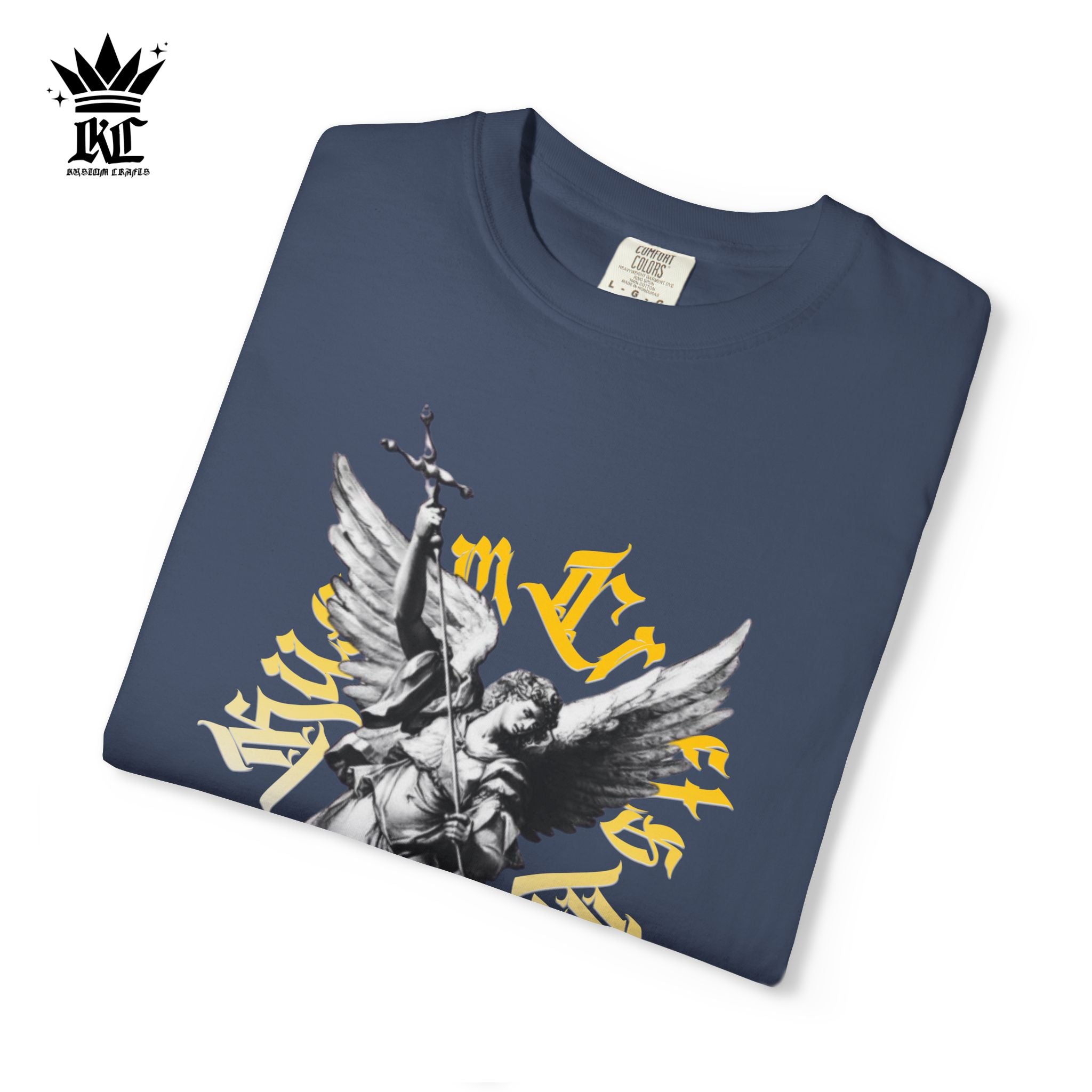Saint Micheal Vintage-Inspired Graphic T-Shirt featuring Angel Design, Perfect for Casual Wear, Gift for Art Lovers, Streetwear Essential, Unisex Tee