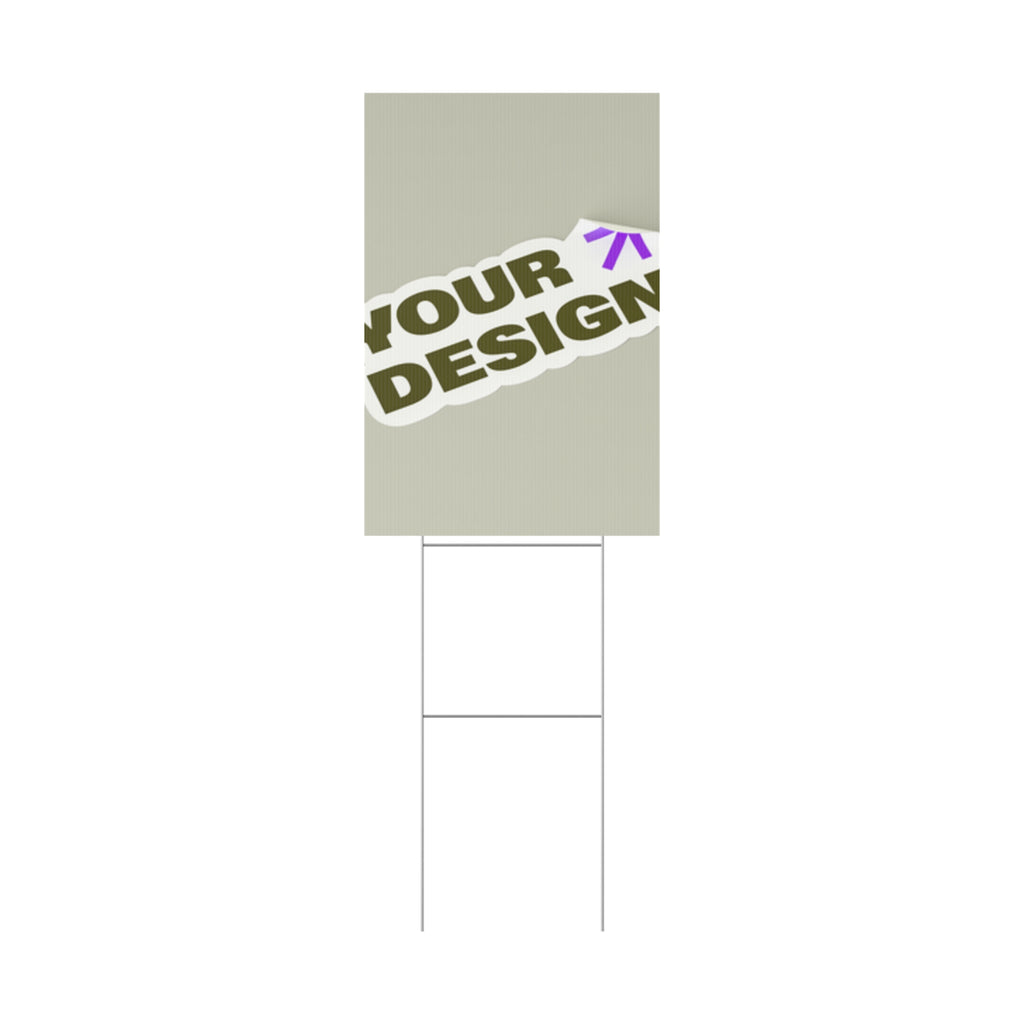Custom Plastic Yard Sign – Personalized Outdoor Signage for Events, Real Estate, and Promotions