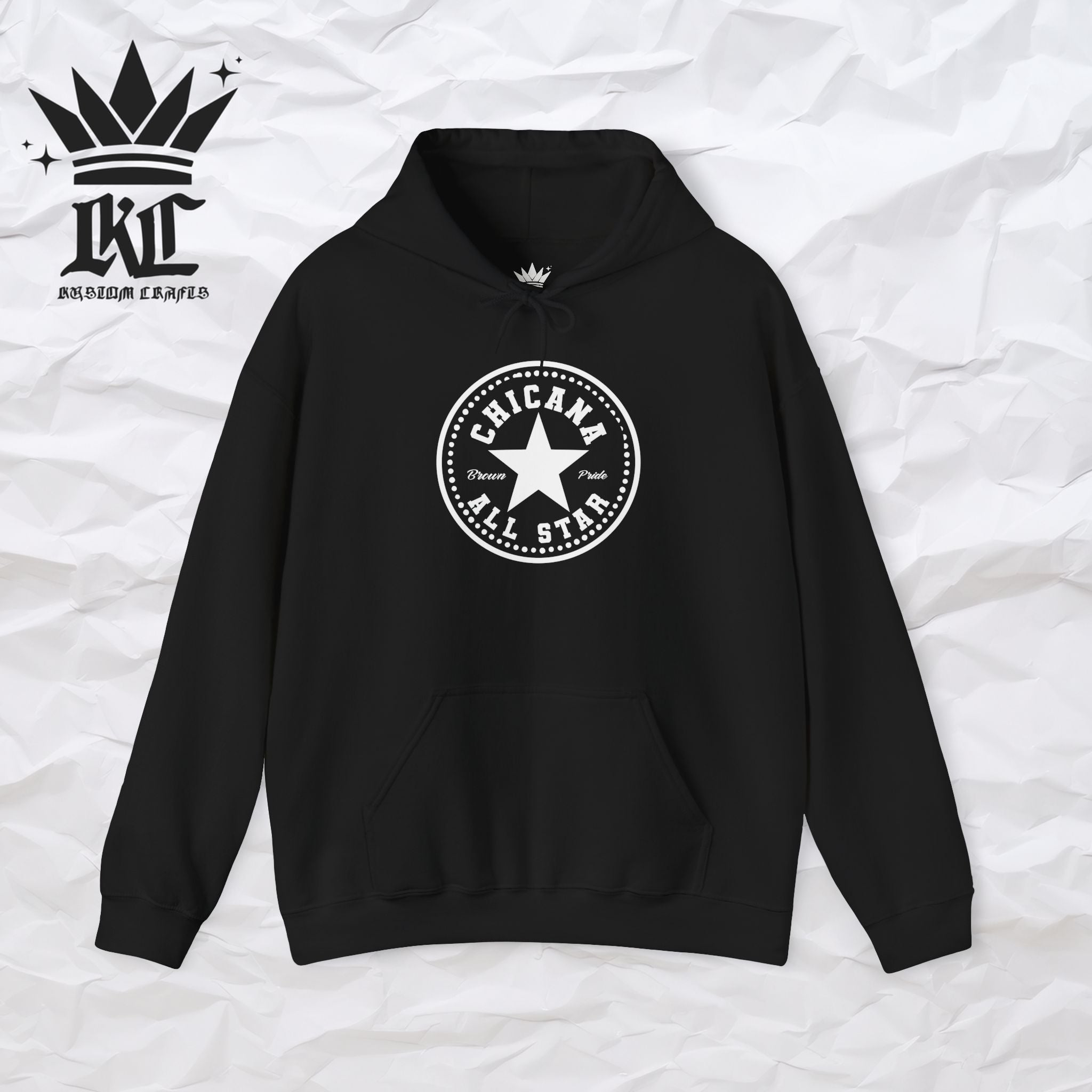 Chicana All Star Hoodie — Vintage Latina Pride Sweatshirt