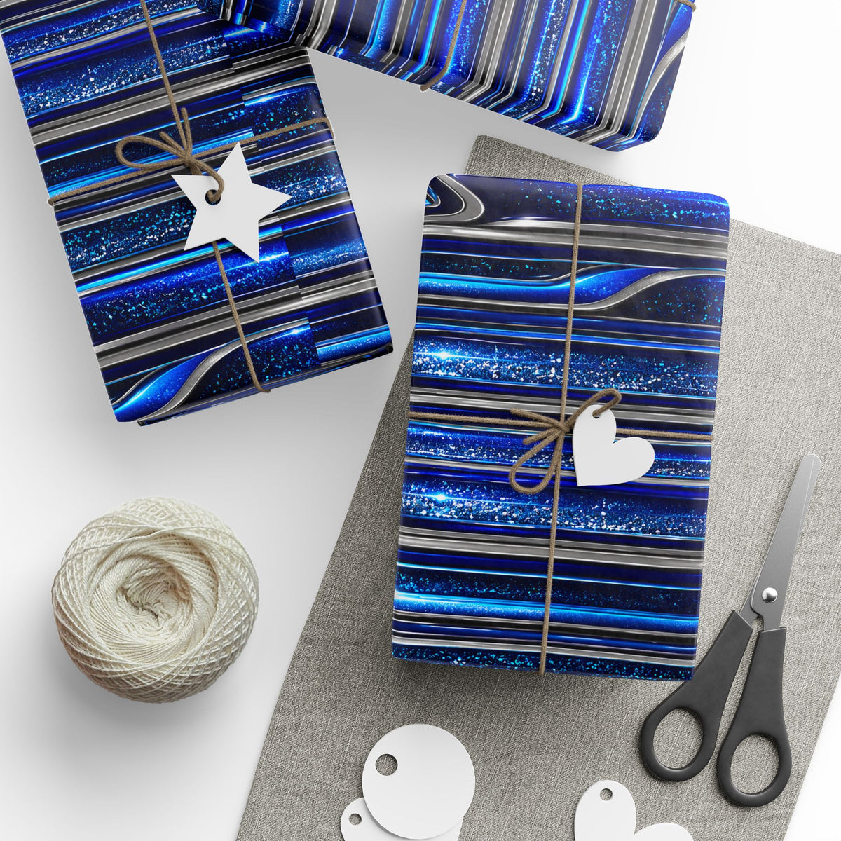 Candy Paint Blue Wrapping Paper