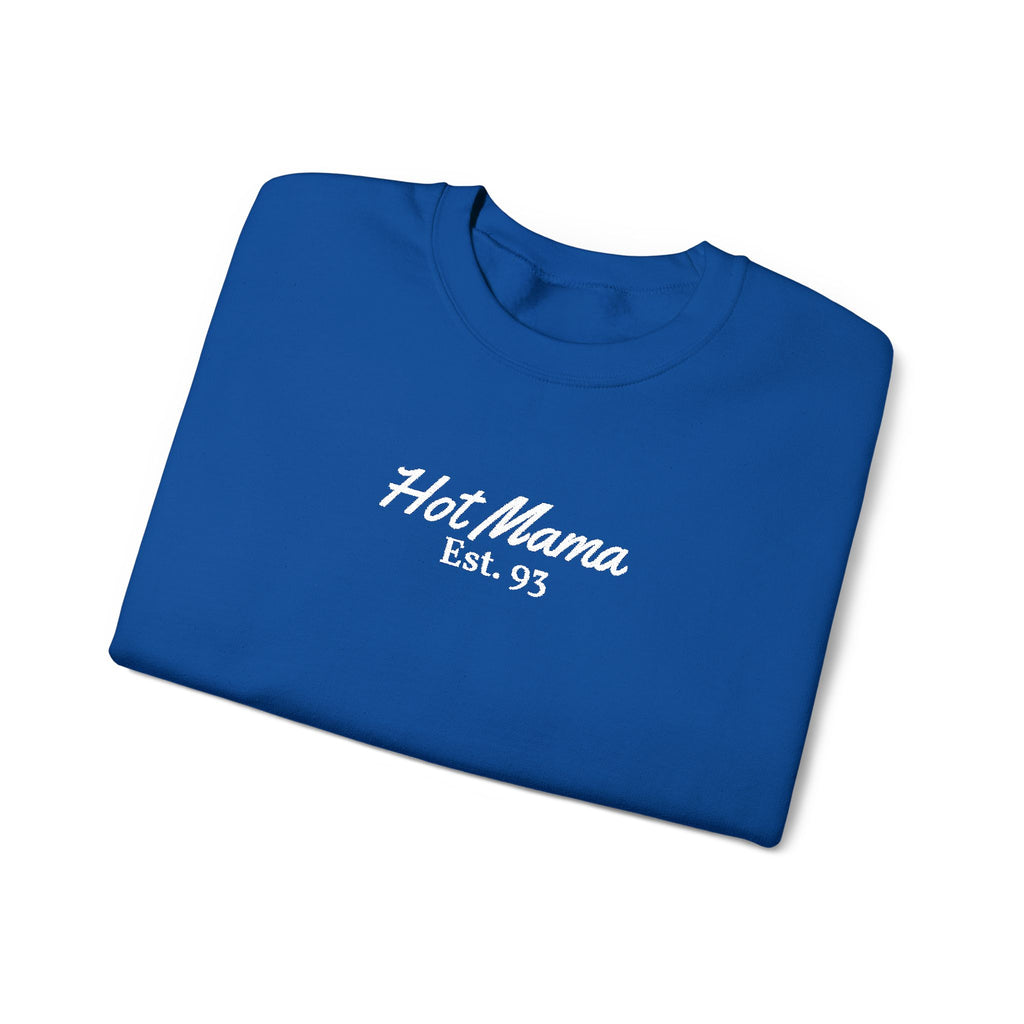 Hot Mama - Personalized Embroidery Crewneck Sweatshirt