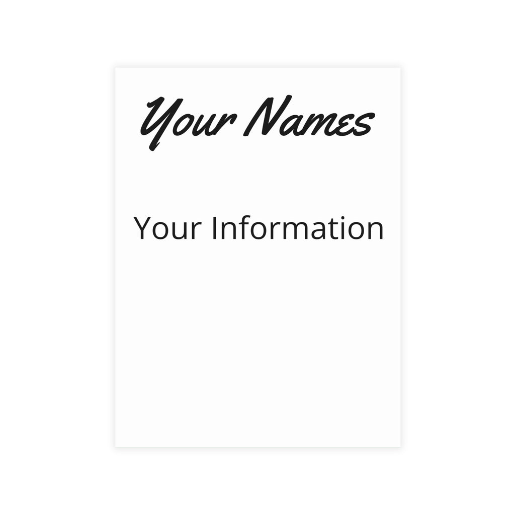 Personalized Post Cards & Invitations Set - Double-Side Decoration