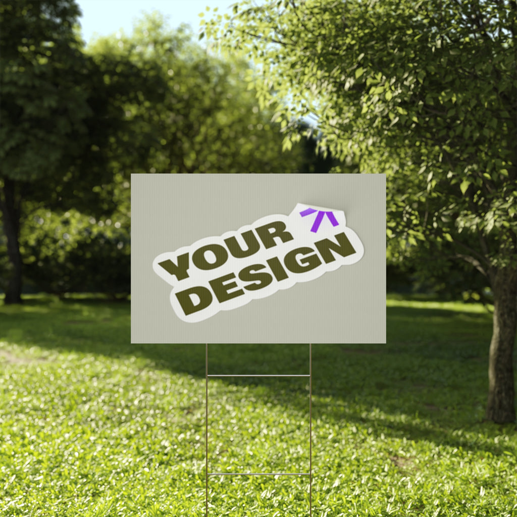 Custom Plastic Yard Sign – Personalized Outdoor Signage for Events, Real Estate, and Promotions