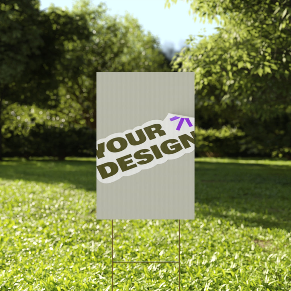 Custom Plastic Yard Sign – Personalized Outdoor Signage for Events, Real Estate, and Promotions
