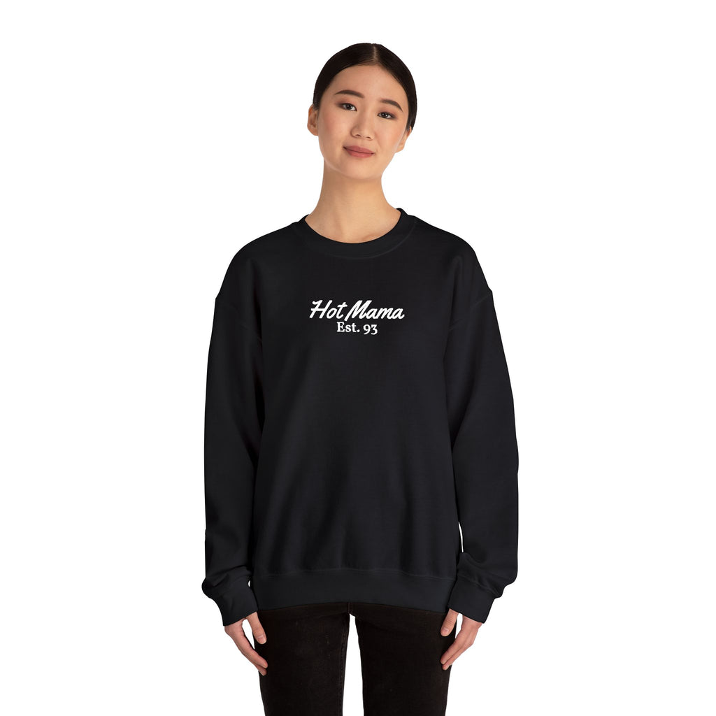 Hot Mama - Personalized Embroidery Crewneck Sweatshirt