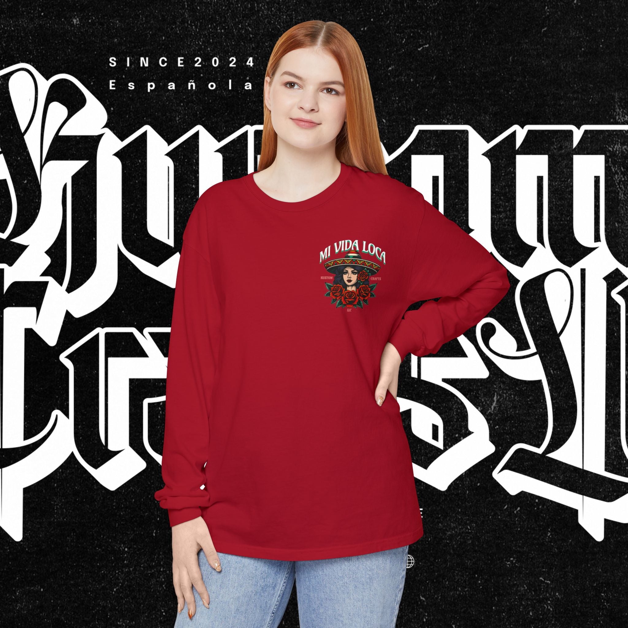 Mi Vida Loca - Long Sleeve T-Shirt (BACK PRINT)