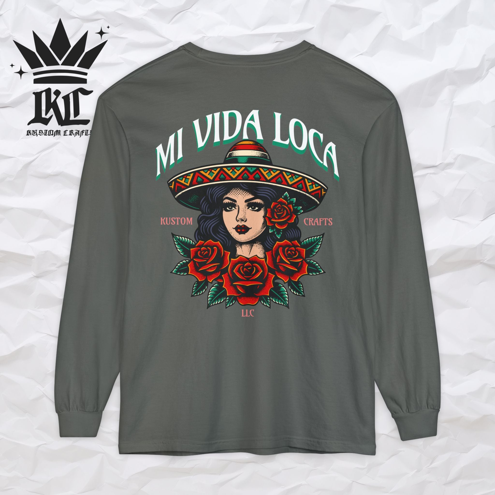 Mi Vida Loca - Long Sleeve T-Shirt (BACK PRINT)