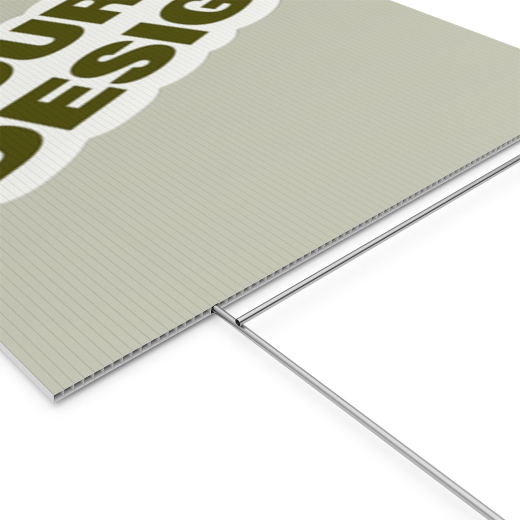 Custom Plastic Yard Sign – Personalized Outdoor Signage for Events, Real Estate, and Promotions