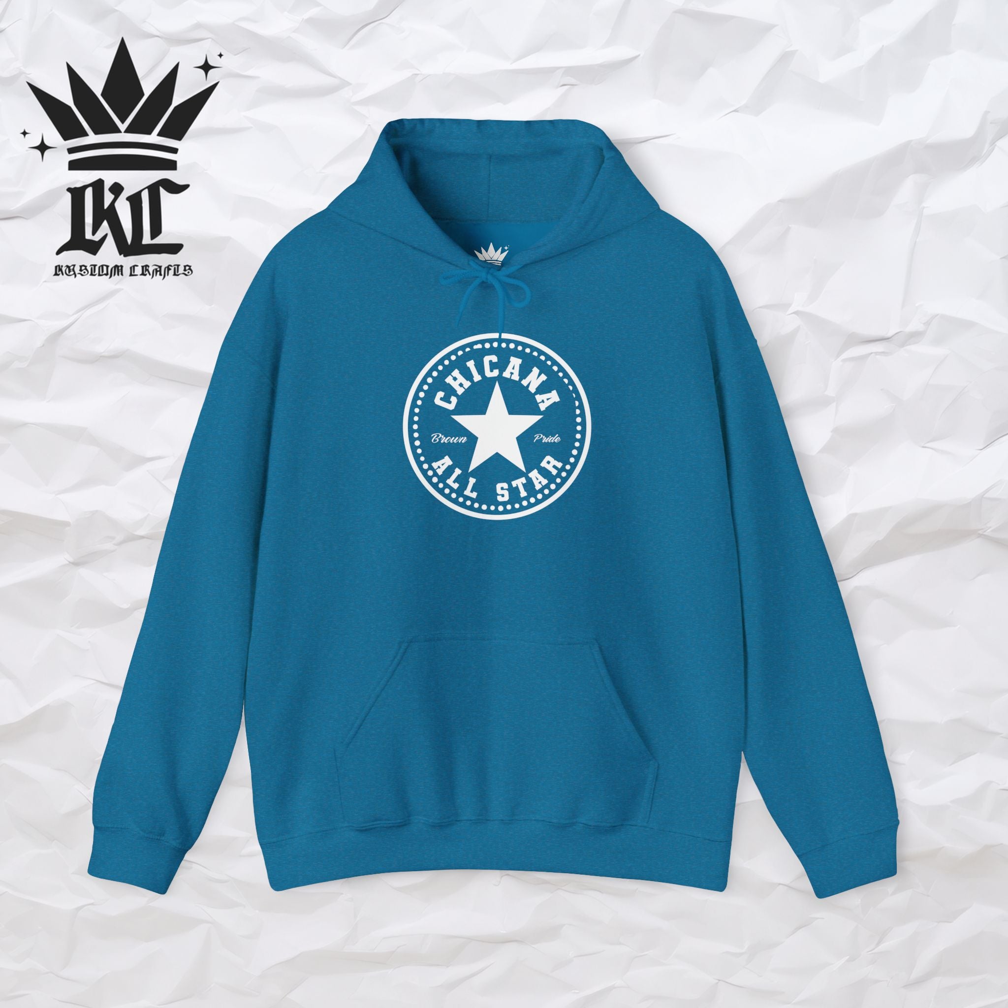 Chicana All Star Hoodie — Vintage Latina Pride Sweatshirt