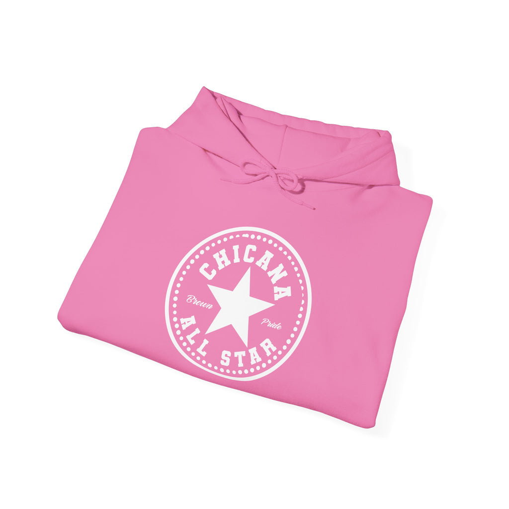 Chicana All Star Hoodie — Vintage Latina Pride Sweatshirt