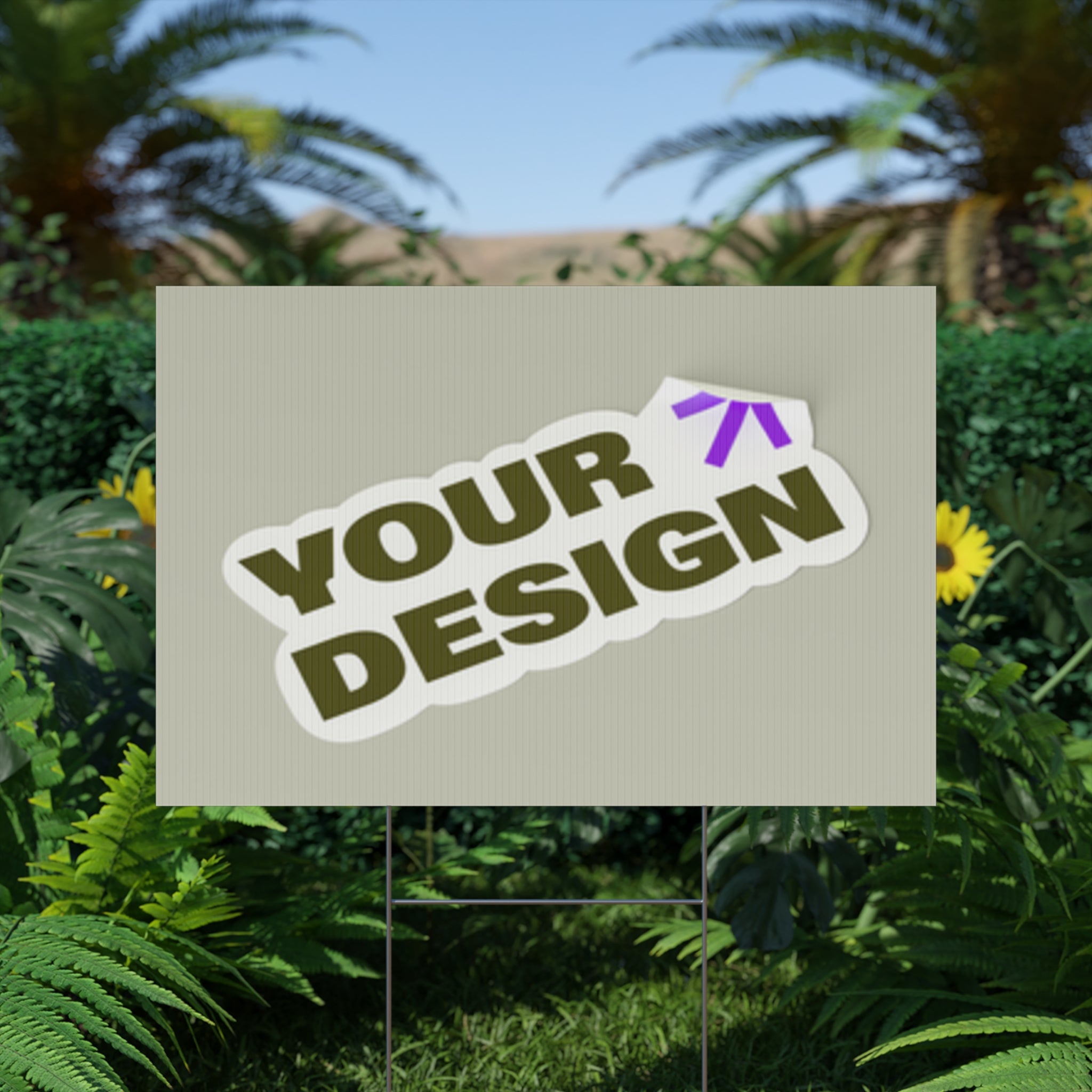 Custom Plastic Yard Sign – Personalized Outdoor Signage for Events, Real Estate, and Promotions