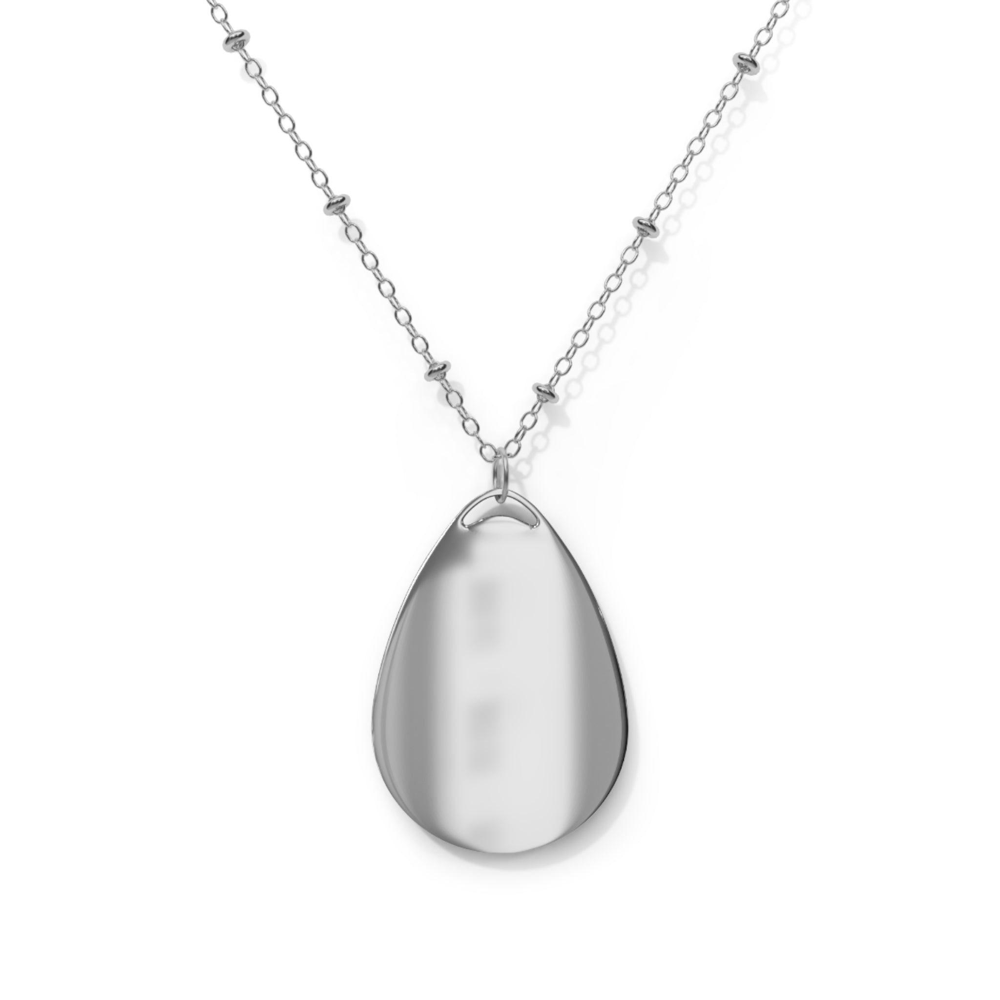 Personalized Teardrop Photo Pendant