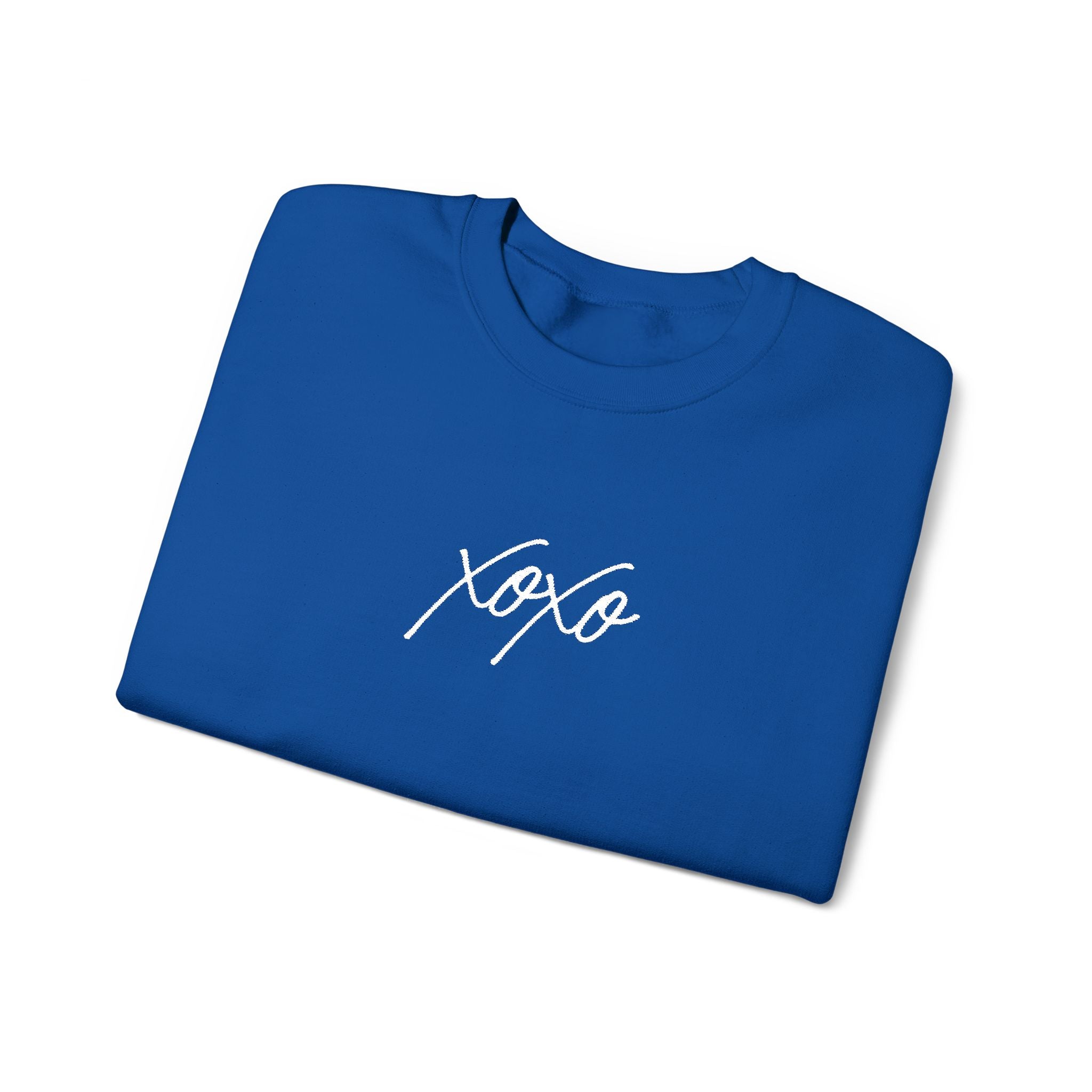 XOXO Embroidery Script Sweatshirt
