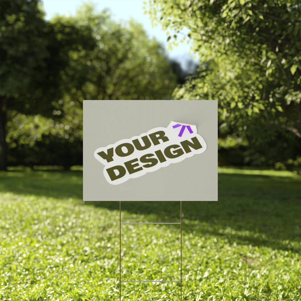 Custom Plastic Yard Sign – Personalized Outdoor Signage for Events, Real Estate, and Promotions