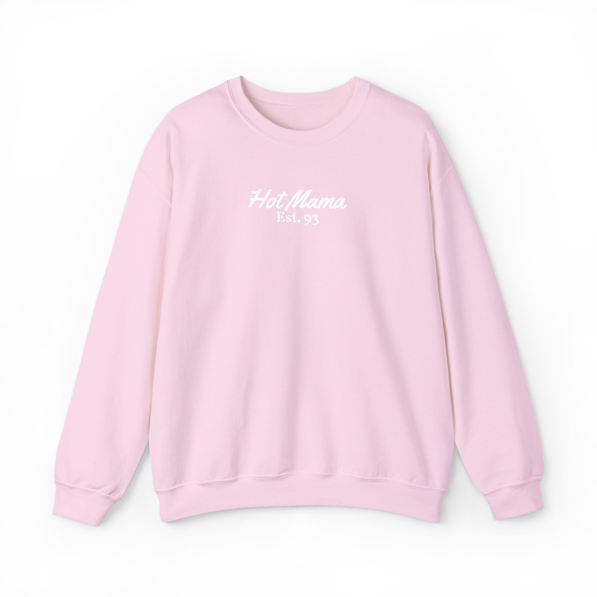 Hot Mama - Personalized Embroidery Crewneck Sweatshirt