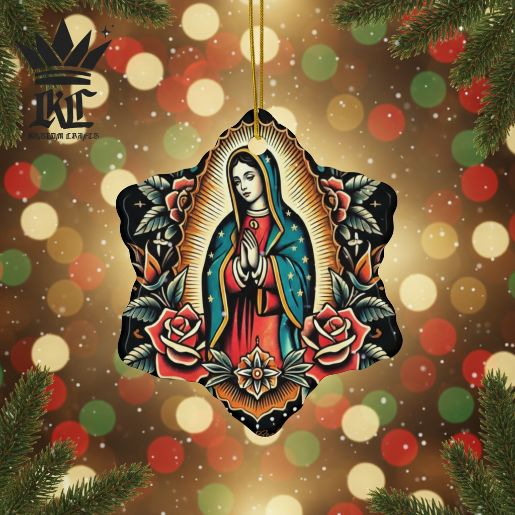 Ceramic Ornament - Virgin De Guadalupe