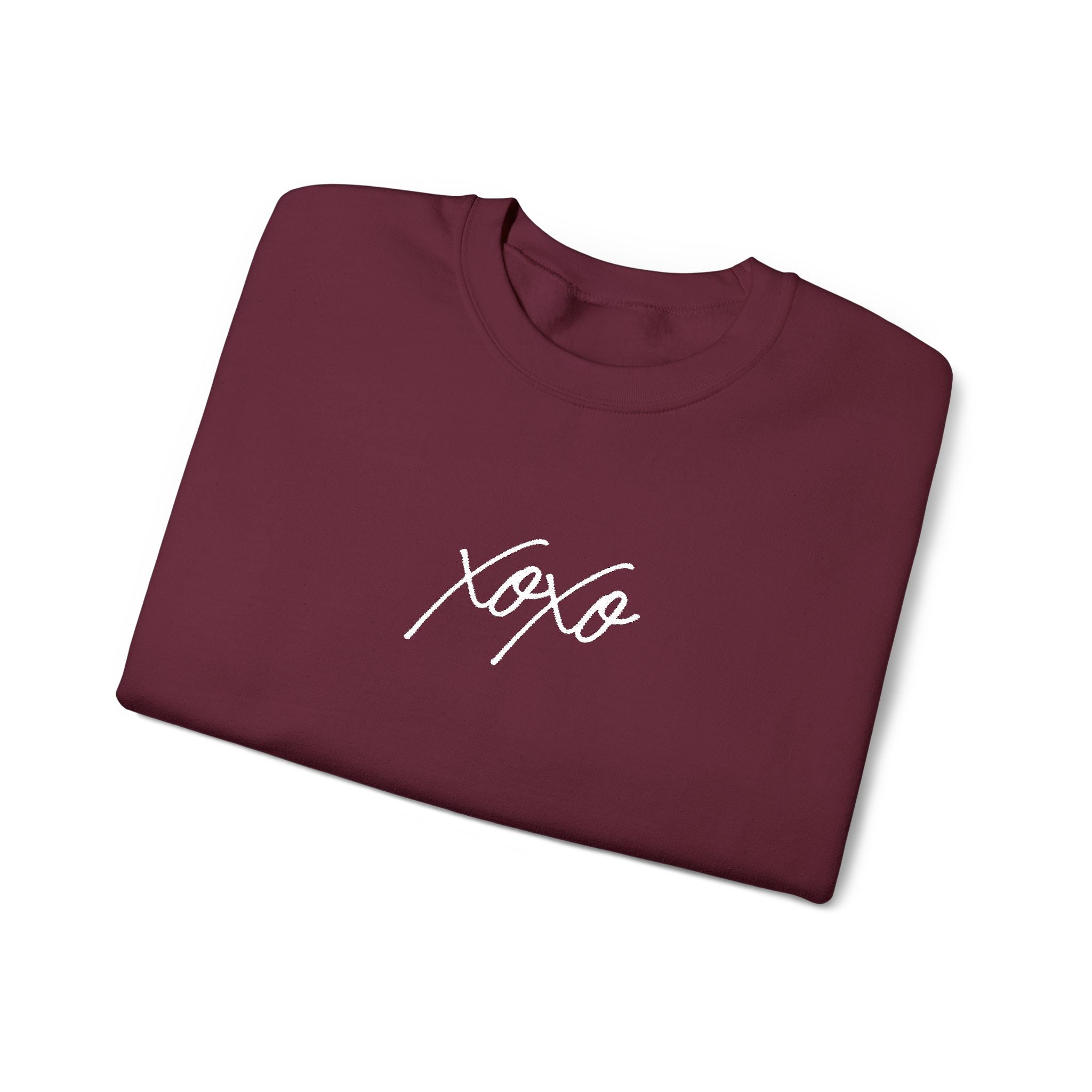 XOXO Embroidery Script Sweatshirt