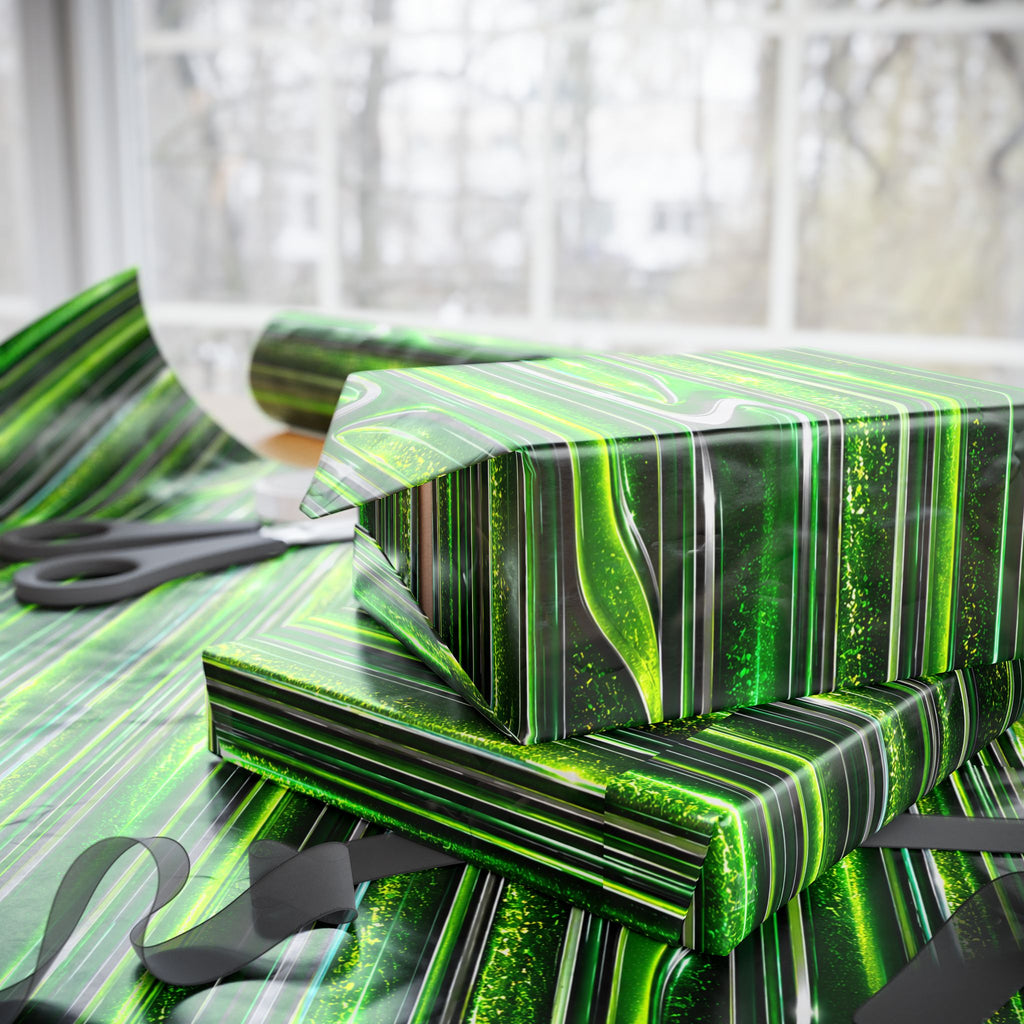 Candy Apple Green Wrapping Paper