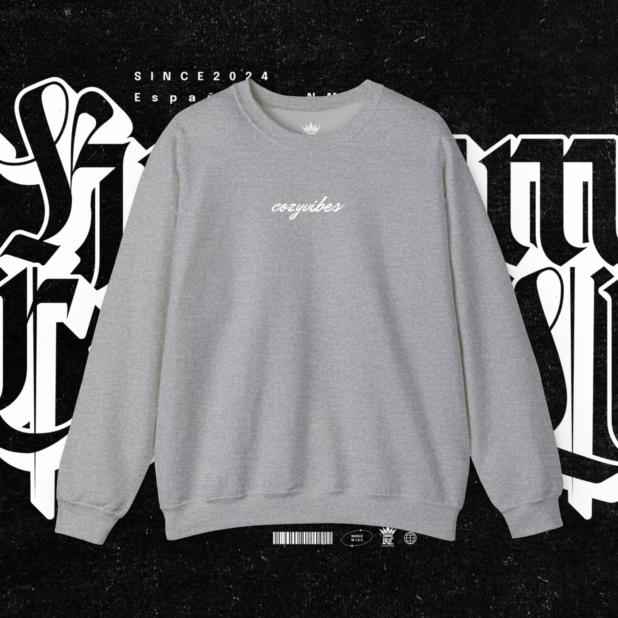 Cozy Vibes Embroidery Sweatshirt