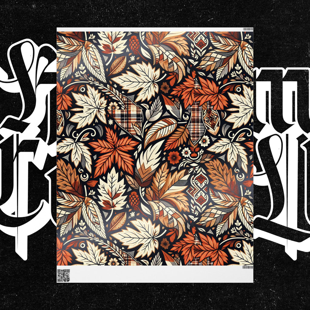 Fall Camo Wrapping Paper