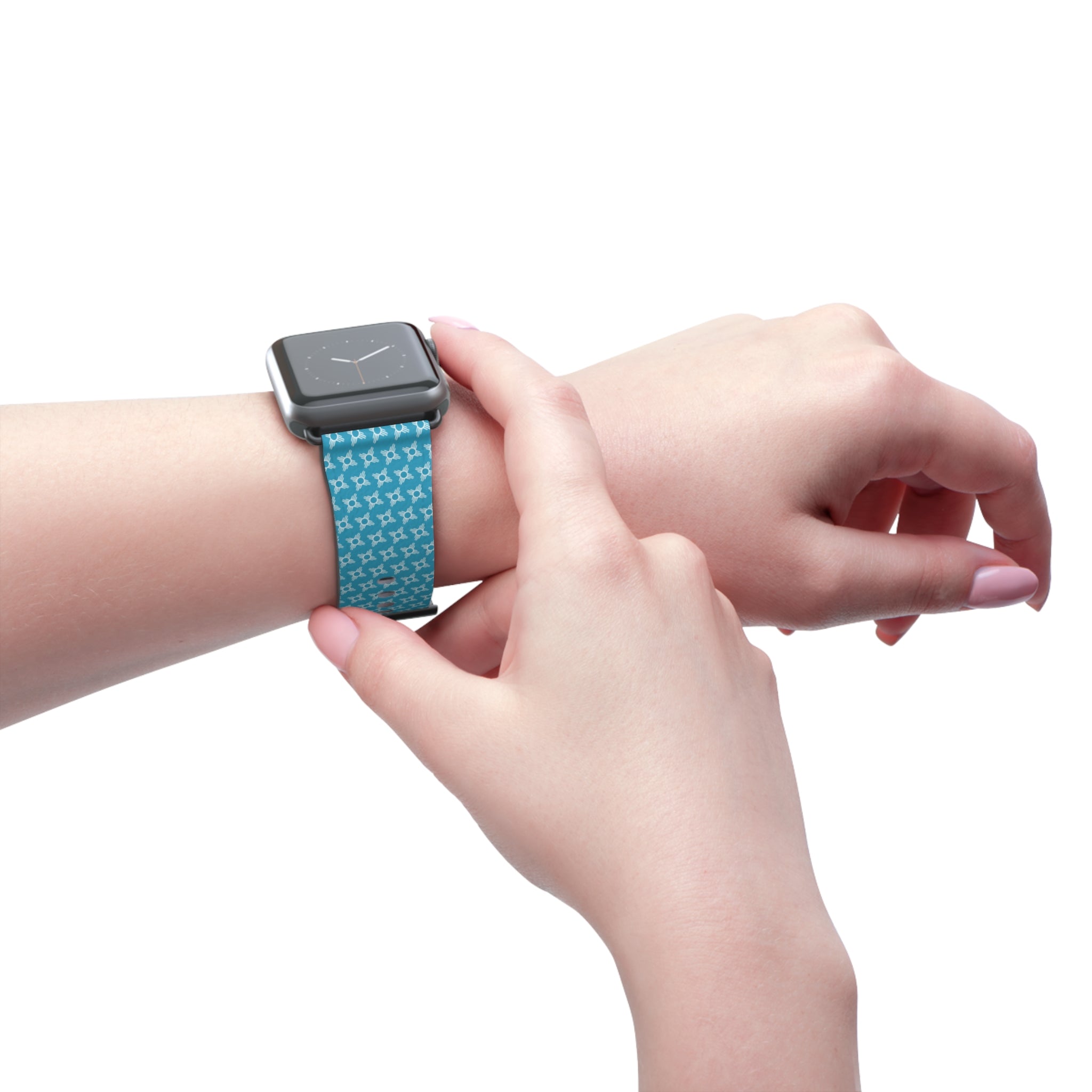 Zia Pattern Turquoise Watch Band
