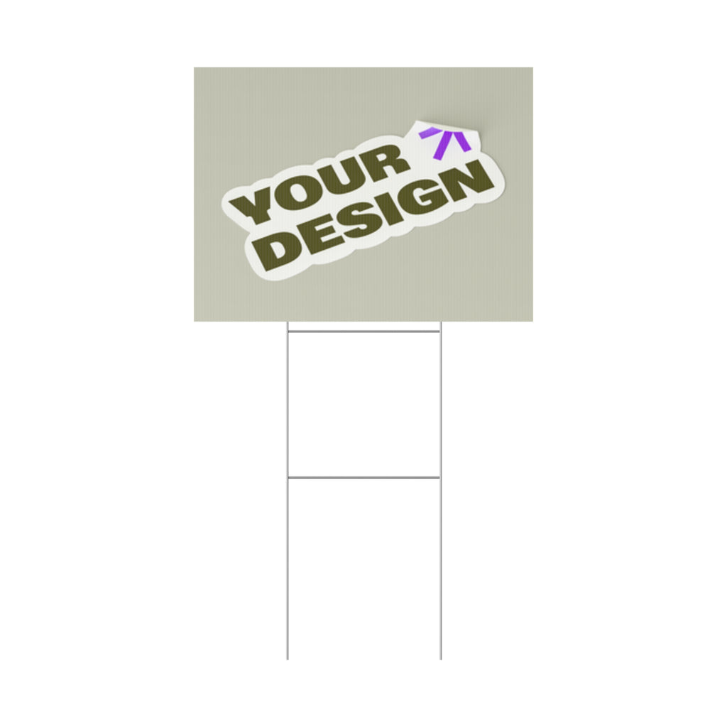 Custom Plastic Yard Sign – Personalized Outdoor Signage for Events, Real Estate, and Promotions